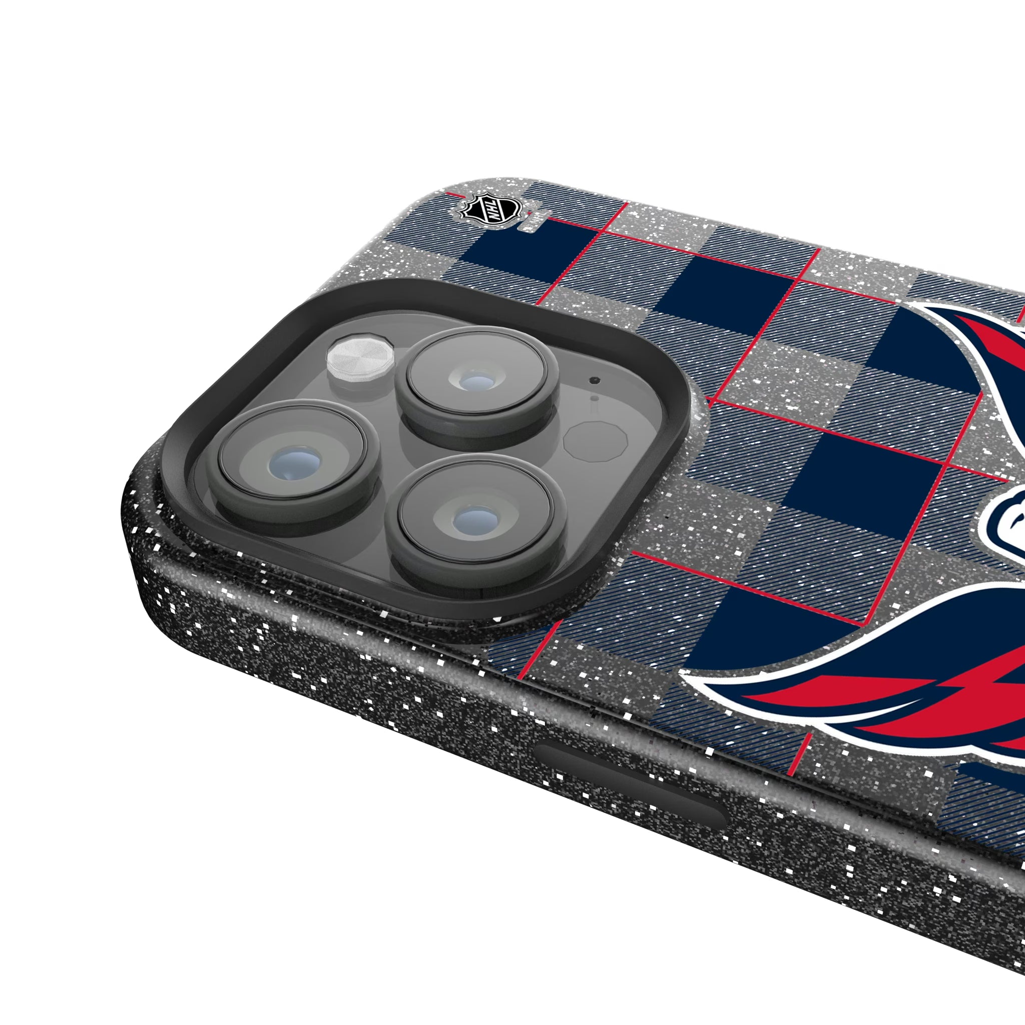 Washington Capitals Plaid iPhone Bling Phone Case for Apple iPhone - Detail