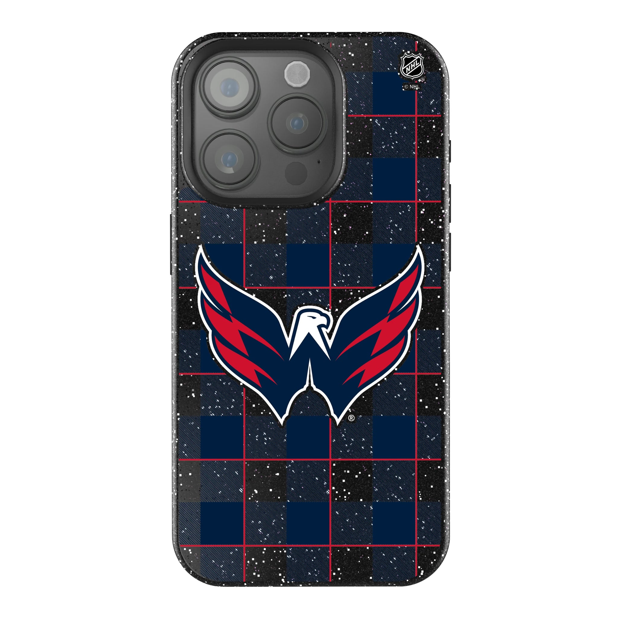 Washington Capitals Plaid iPhone Bling Phone Case for Apple iPhone