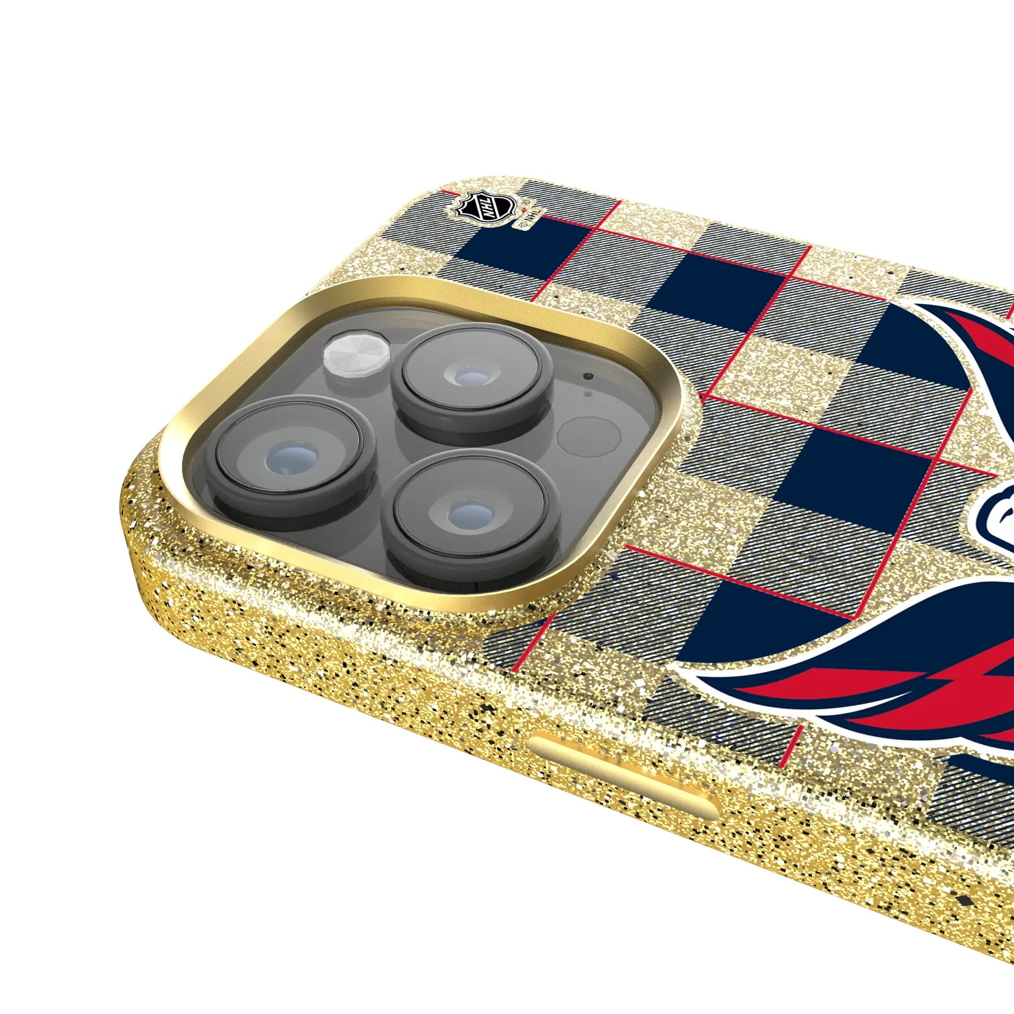 Washington Capitals Plaid iPhone Bling Phone Case for Apple iPhone - Detail