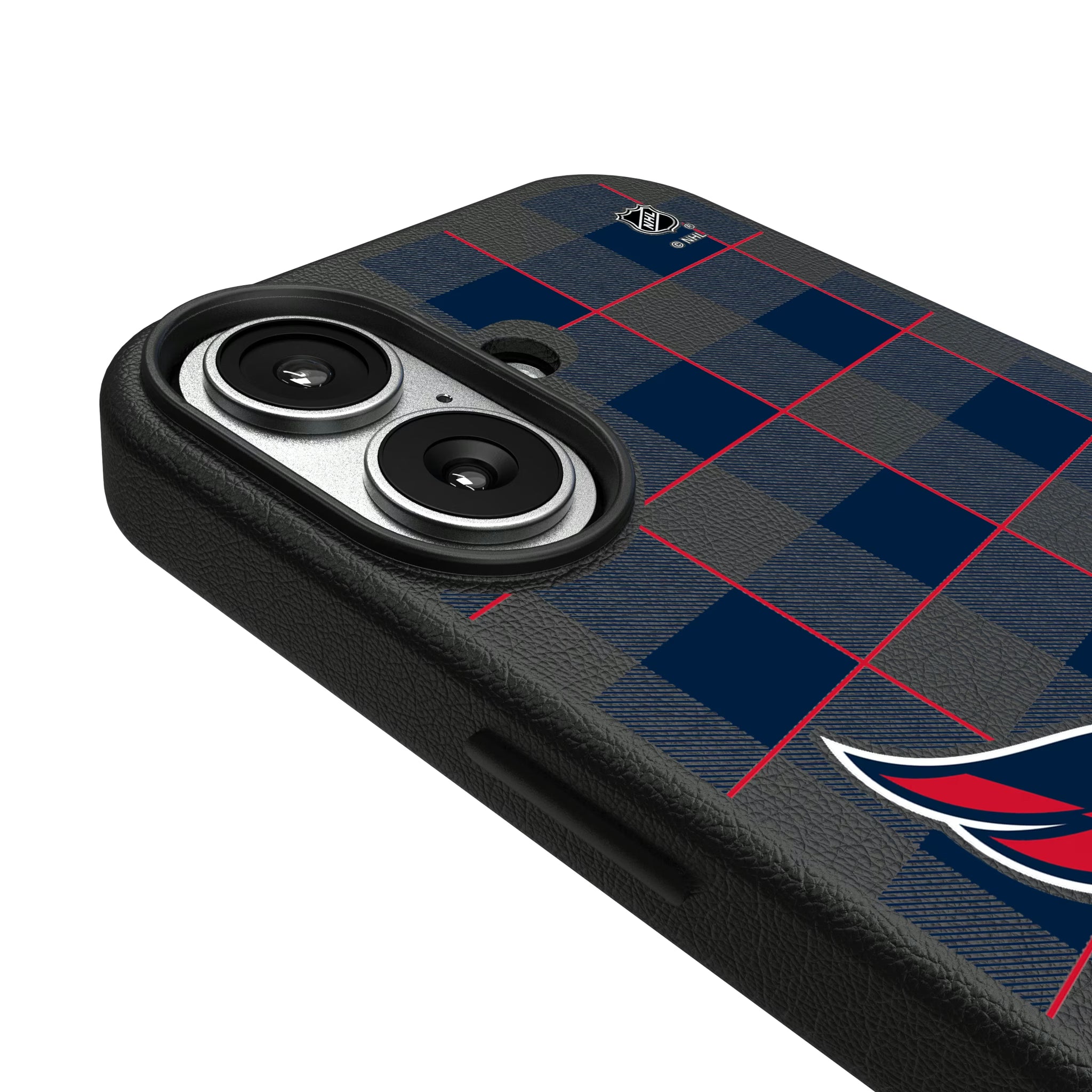 Washington Capitals Plaid iPhone MagSafe Compatible Phone Case for Apple iPhone - Detail#Device_iPhone 17