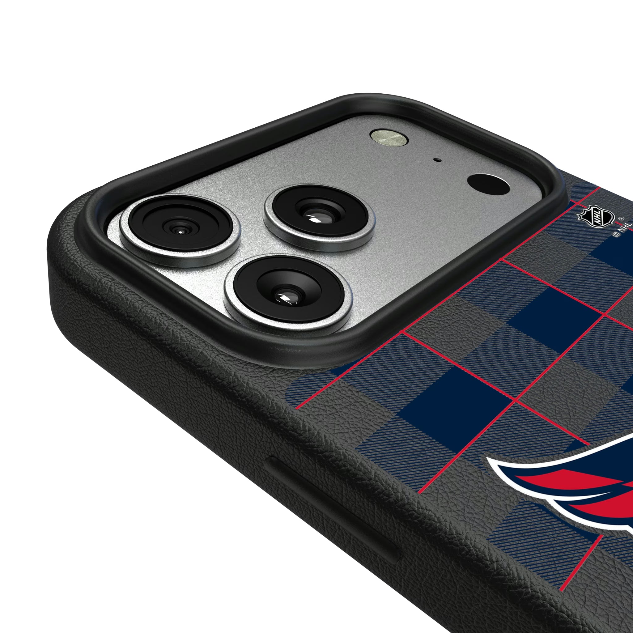 Washington Capitals Plaid iPhone MagSafe Compatible Phone Case for Apple iPhone - Detail#Device_iPhone 17 Pro Max
