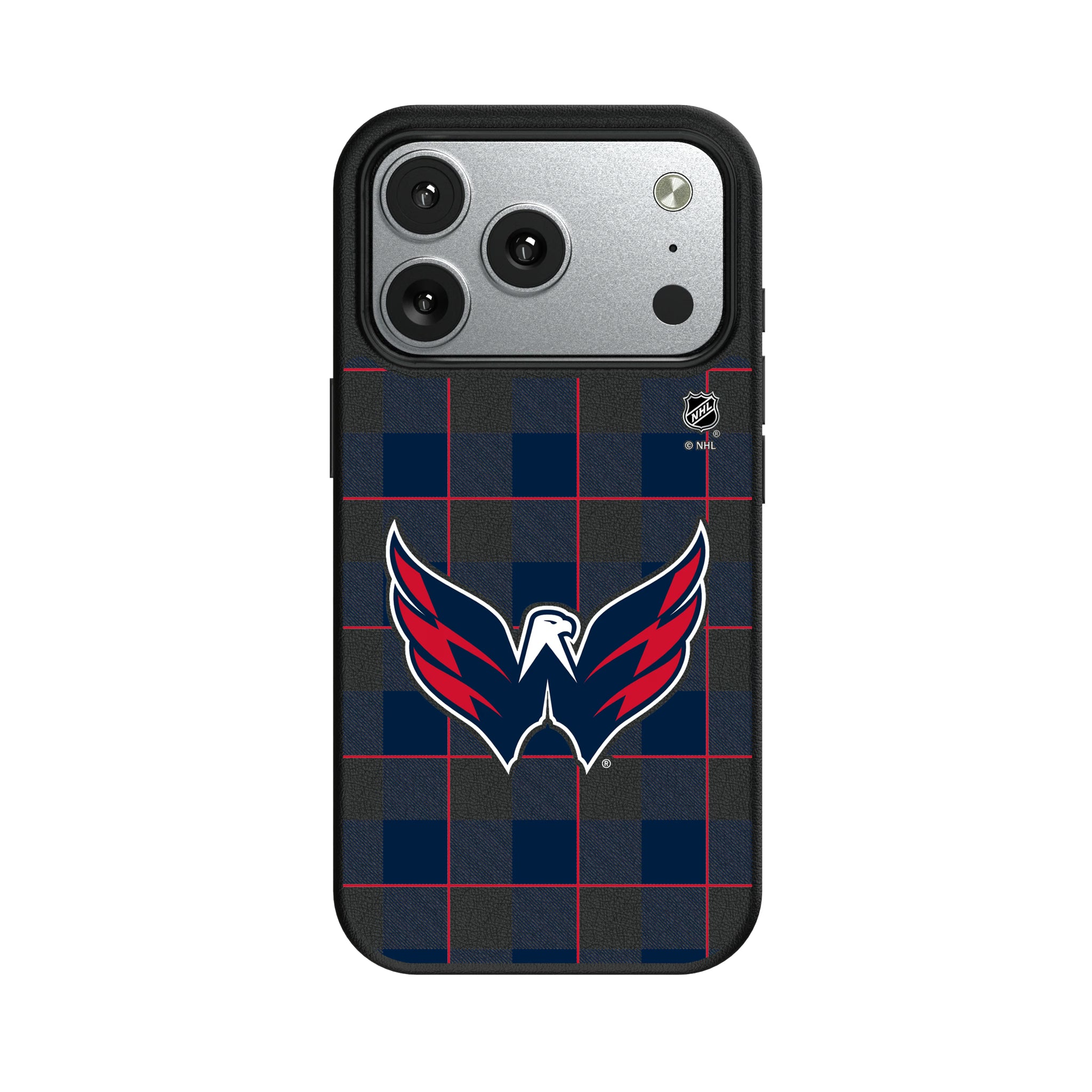 Washington Capitals Plaid iPhone MagSafe Compatible Phone Case for Apple iPhone#Device_iPhone 17 Pro