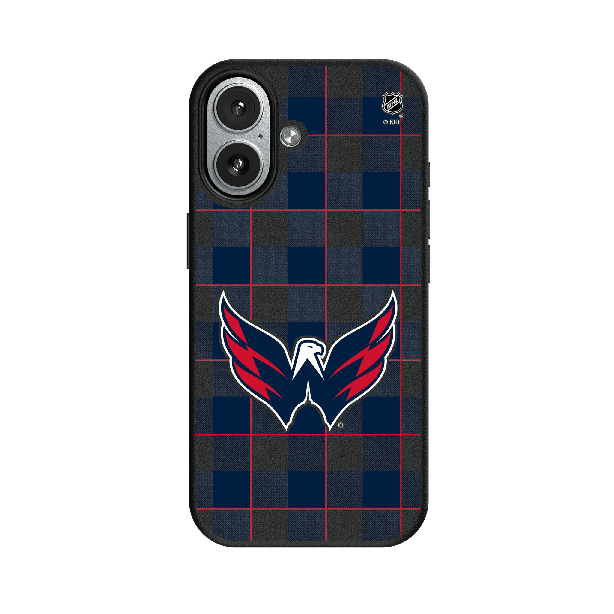 Washington Capitals Plaid iPhone MagSafe Compatible Phone Case for Apple iPhone#Device_iPhone 17