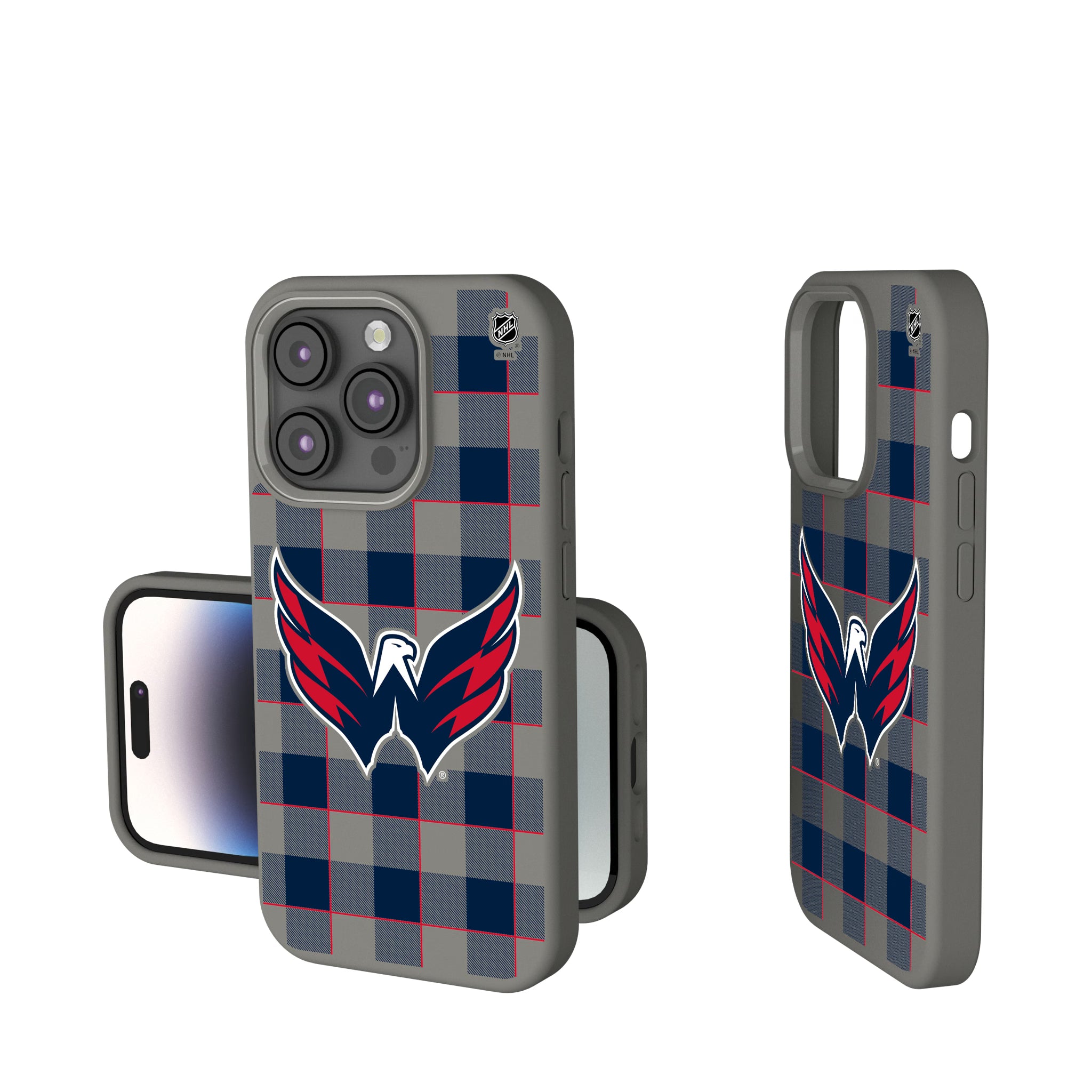 Washington Capitals Plaid iPhone Soft Touch Phone Case for Apple iPhone