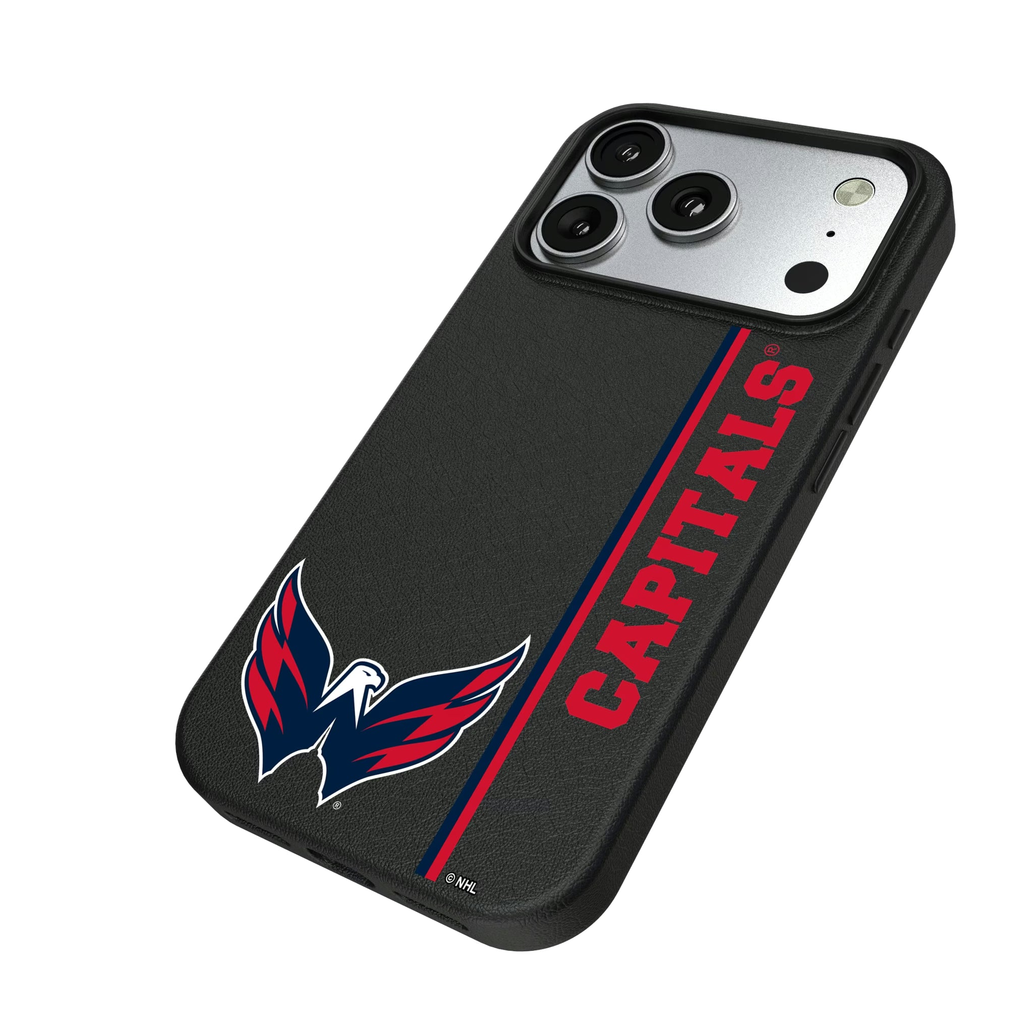 Washington Capitals Sidebar iPhone MagSafe Compatible Phone Case for Apple iPhone - Isometric View#Device_iPhone 17 Pro