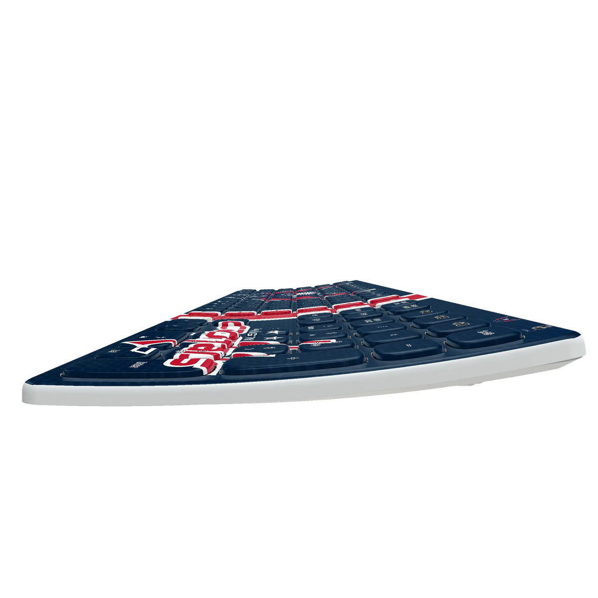 Washington Capitals Stripe KKB605 Curved Wireless Keyboard