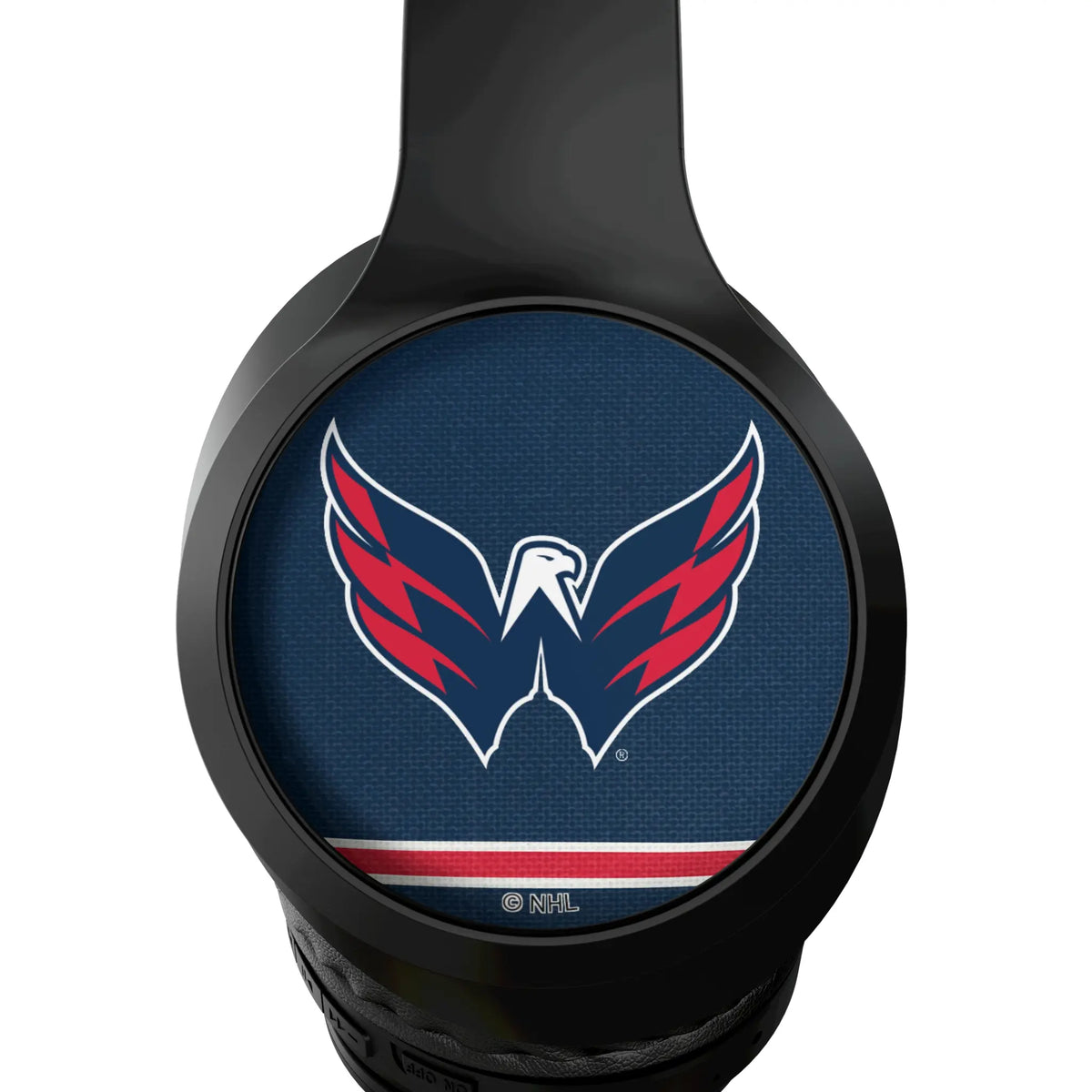 Washington Capitals Stripe Wireless Over-Ear Headphones With Case - Detail