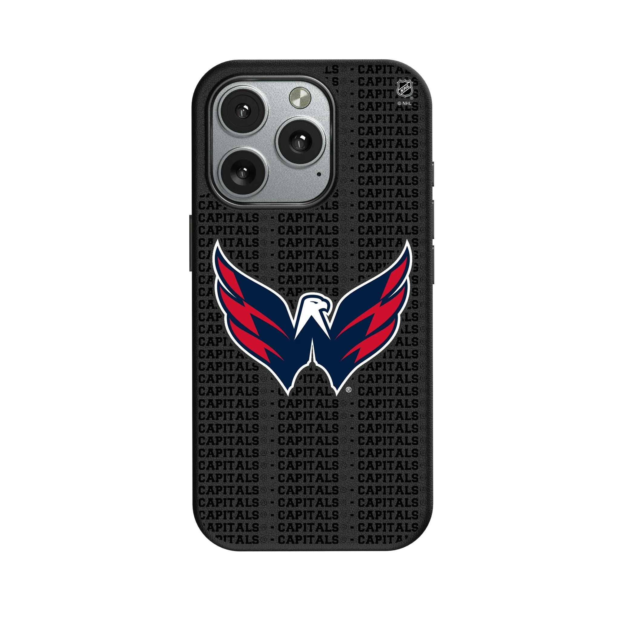 Washington Capitals Text Backdrop iPhone MagSafe Compatible Phone Case for Apple iPhone