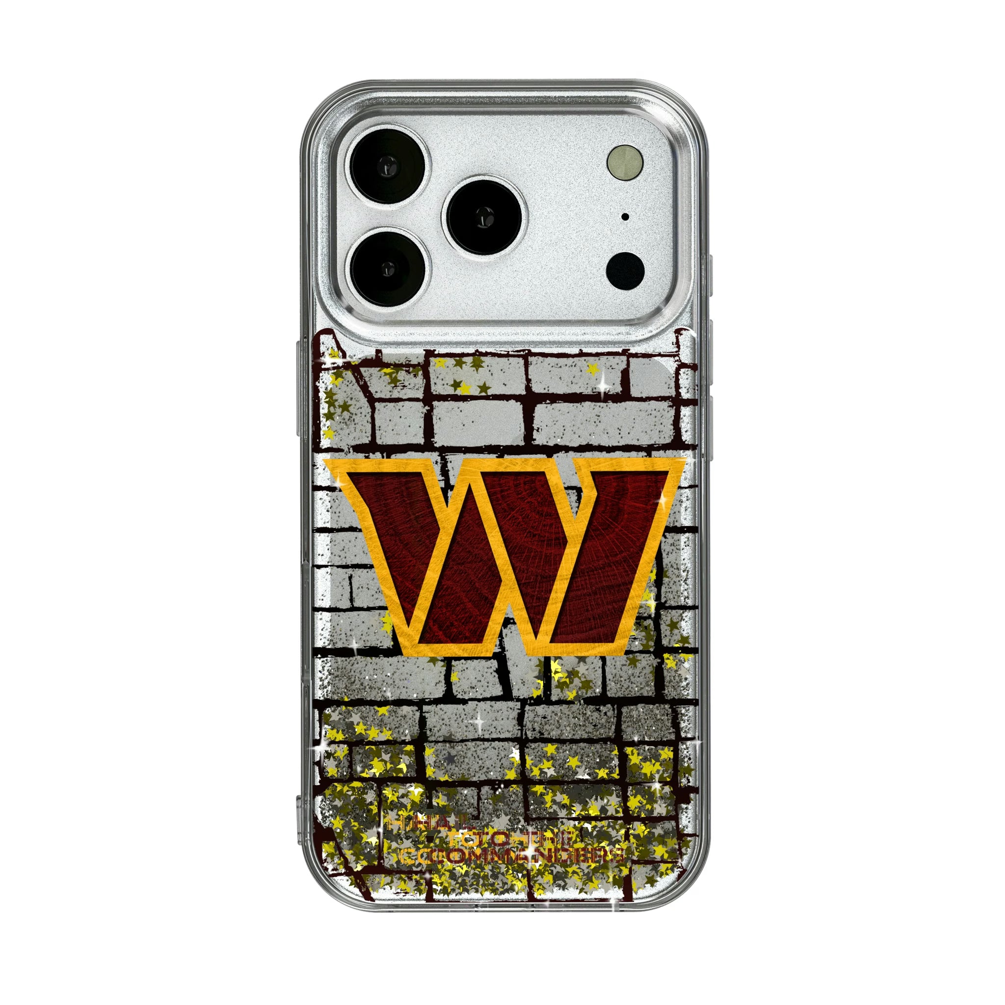 Washington Commanders Brick iPhone Glitter Phone Case for Apple iPhone