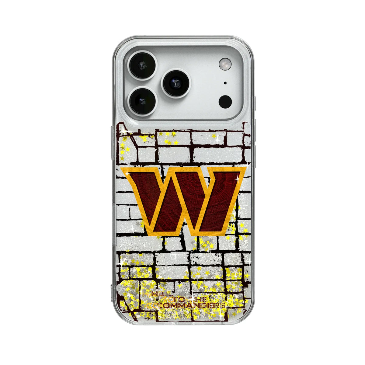 Washington Commanders Brick Glitter Phone Case for Apple iPhone