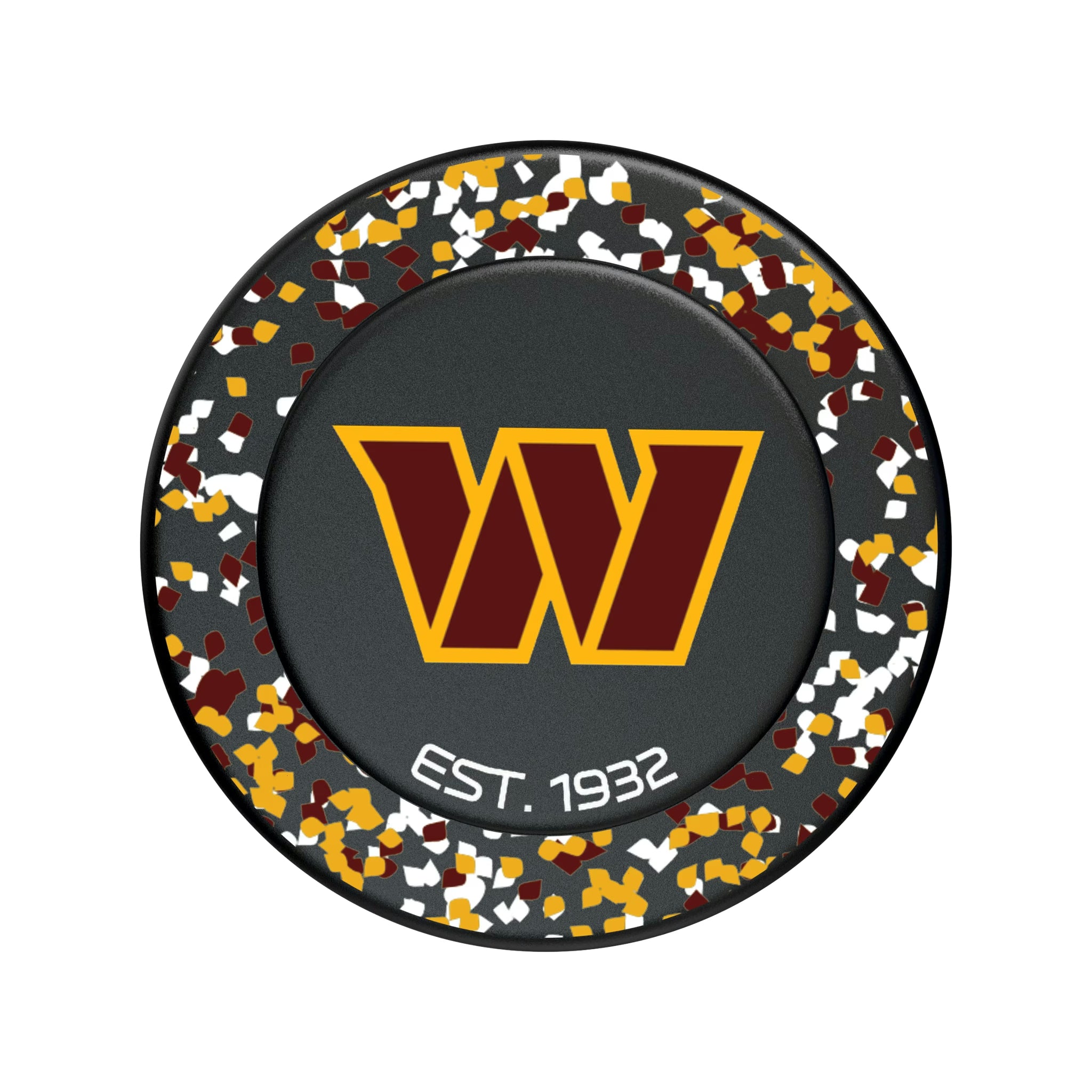 Washington Commanders Confetti Popsockets Round Magnetic