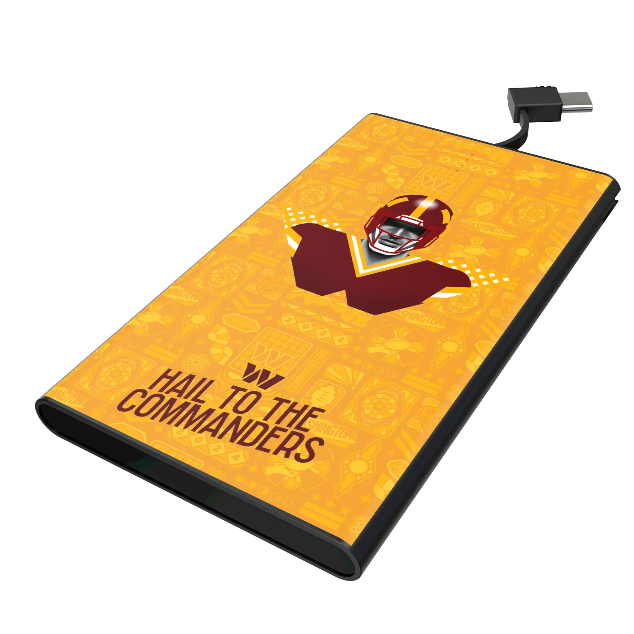 Washington Commanders Deco 5000mAh Flat Power Bank