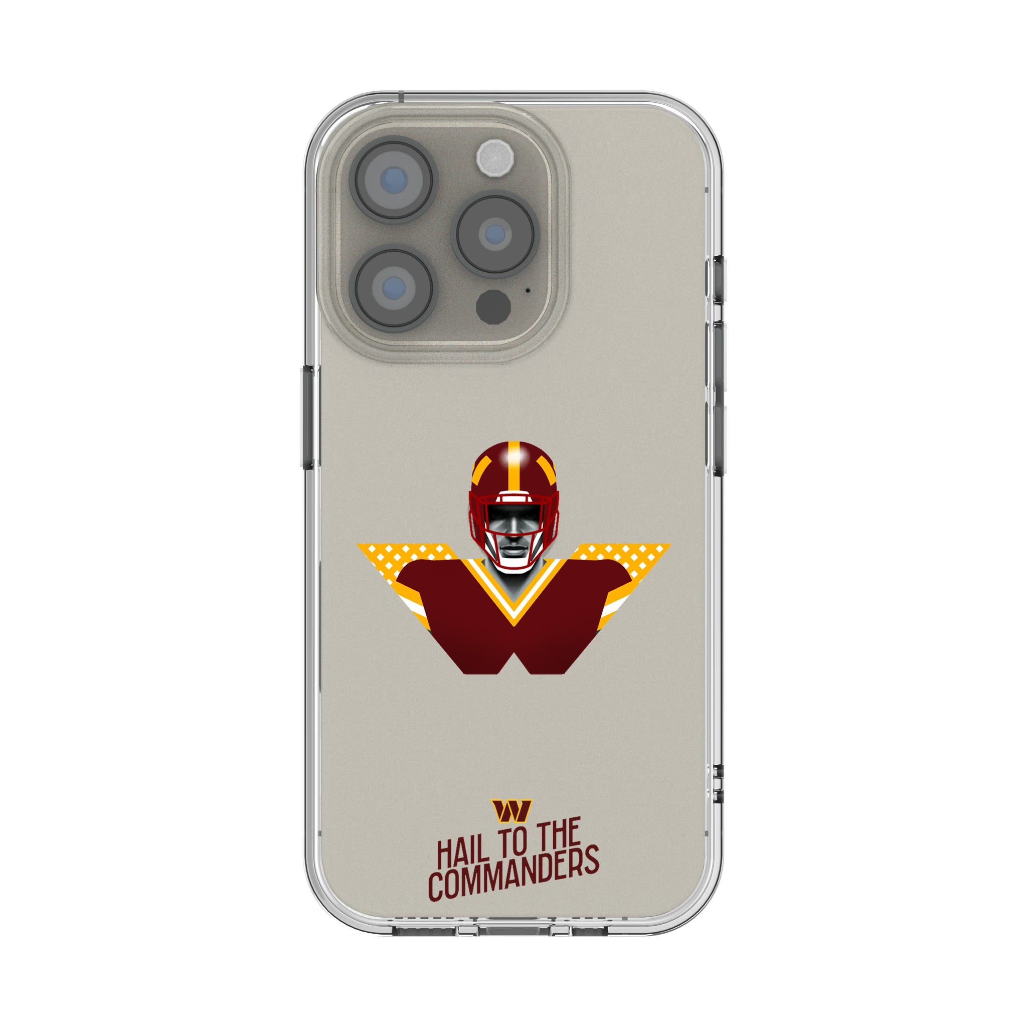 Washington Commanders Deco iPhone Clear Phone Case for Apple iPhone
