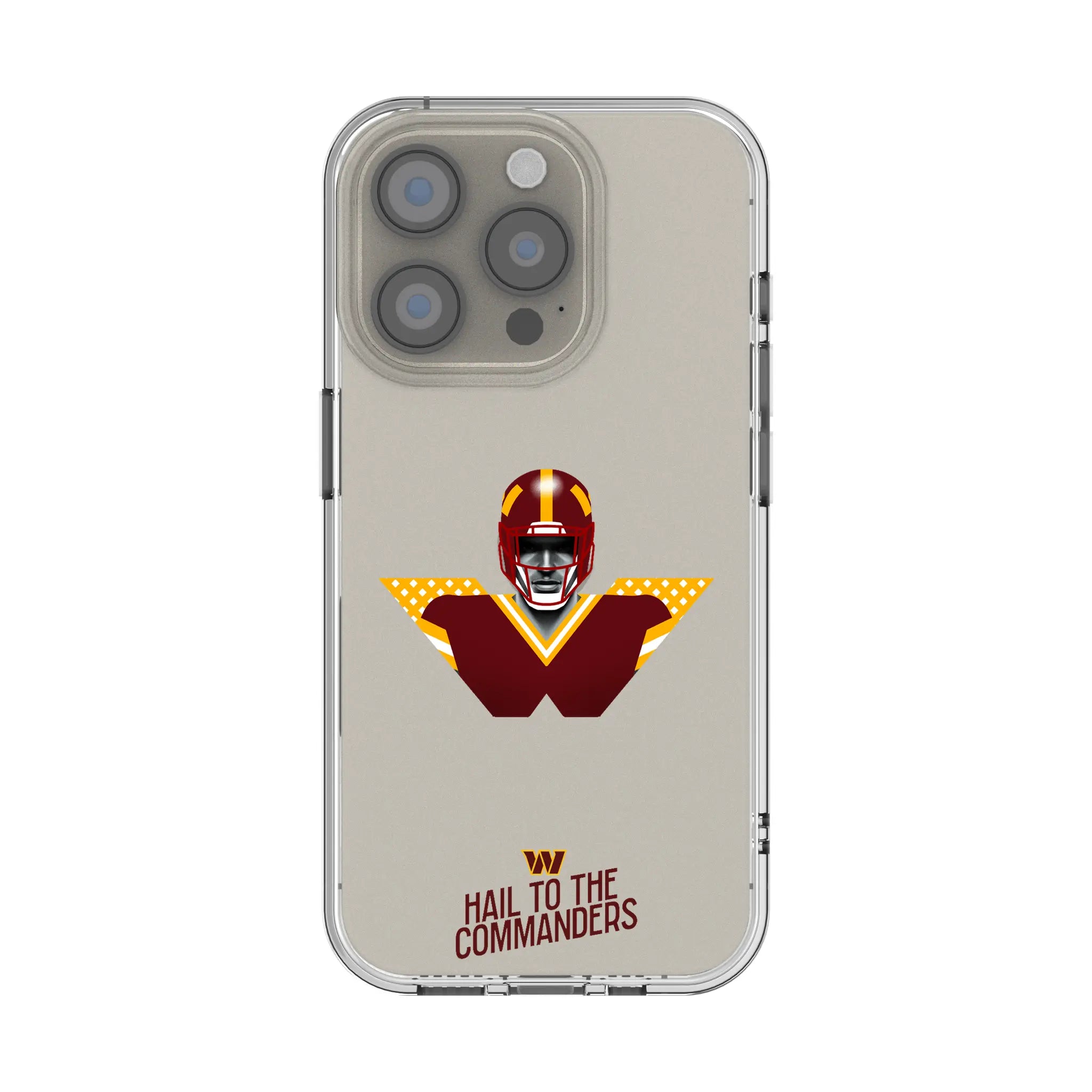 Washington Commanders Deco iPhone Clear Phone Case for Apple iPhone