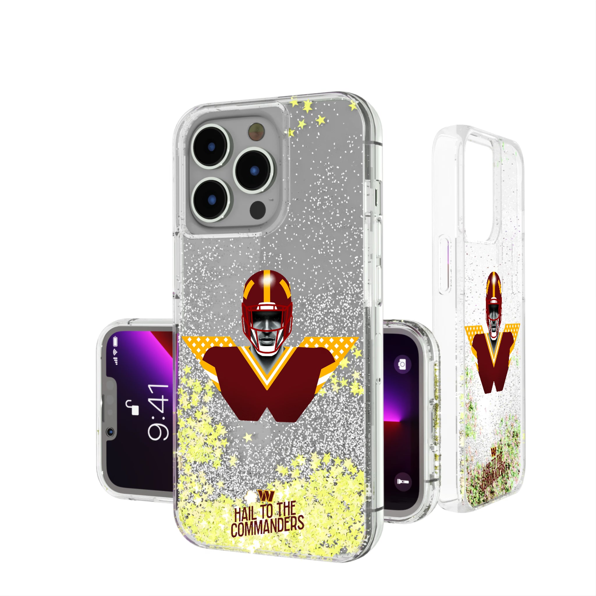 Washington Commanders Deco iPhone Glitter Phone Case for Apple iPhone
