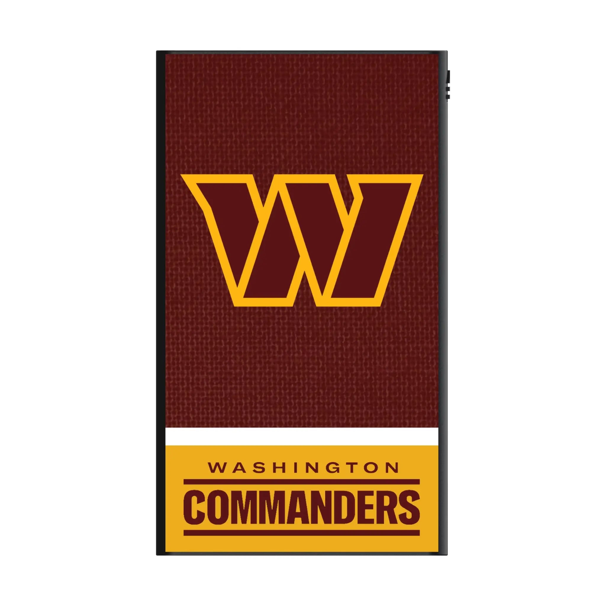 Washington Commanders Endzone Solid 5000mAh Flat Power Bank