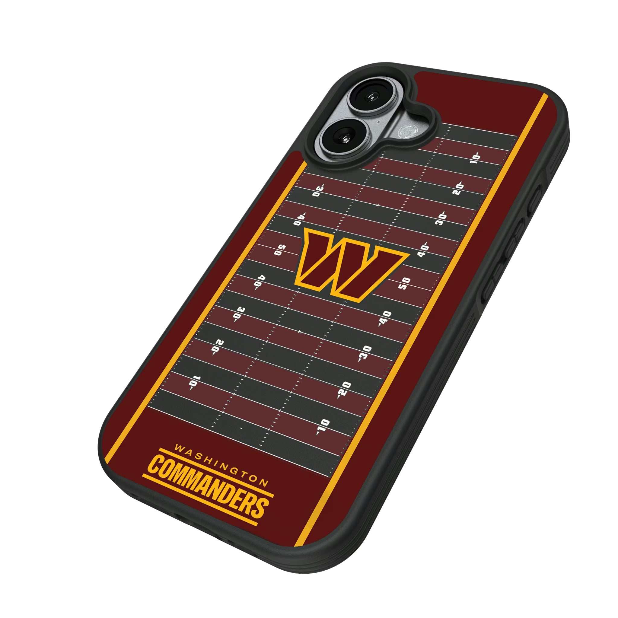 Washington Commanders Field iPhone Bump Phone Case for Apple iPhone - Isometric View#Device_iPhone 17