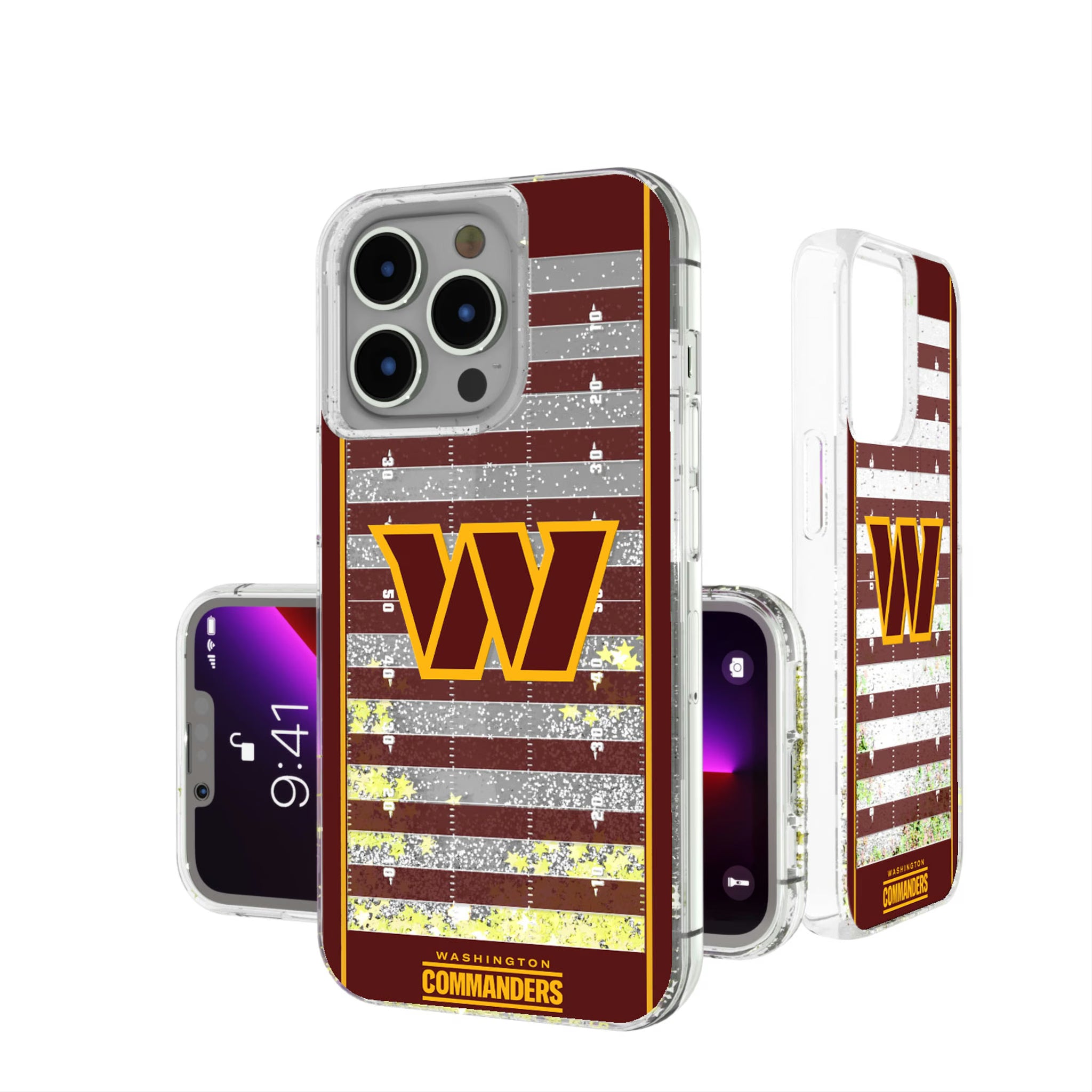 Washington Commanders Field iPhone Glitter Phone Case for Apple iPhone