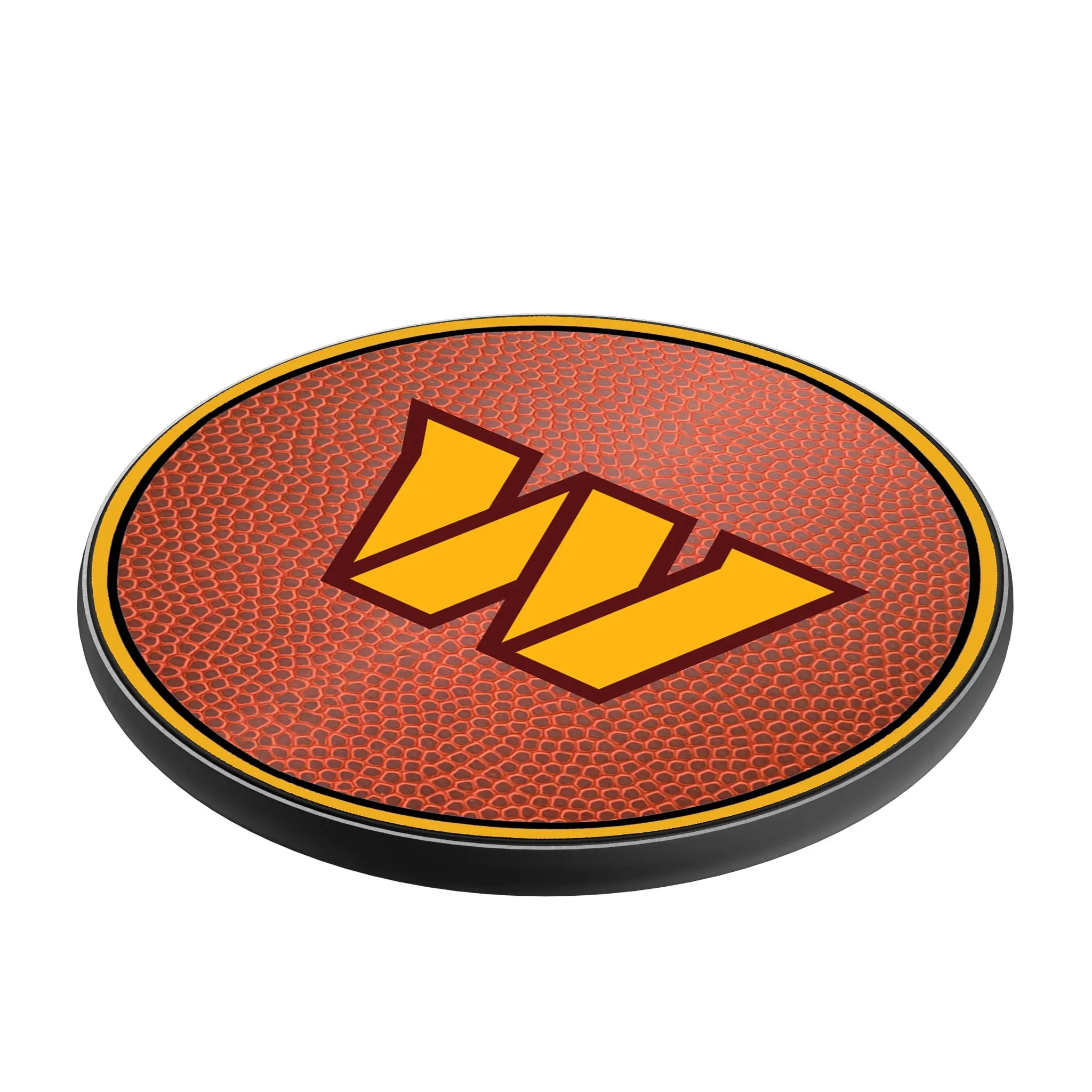 Washington Commanders Football 15-Watt Wireless Charger - Isometric View