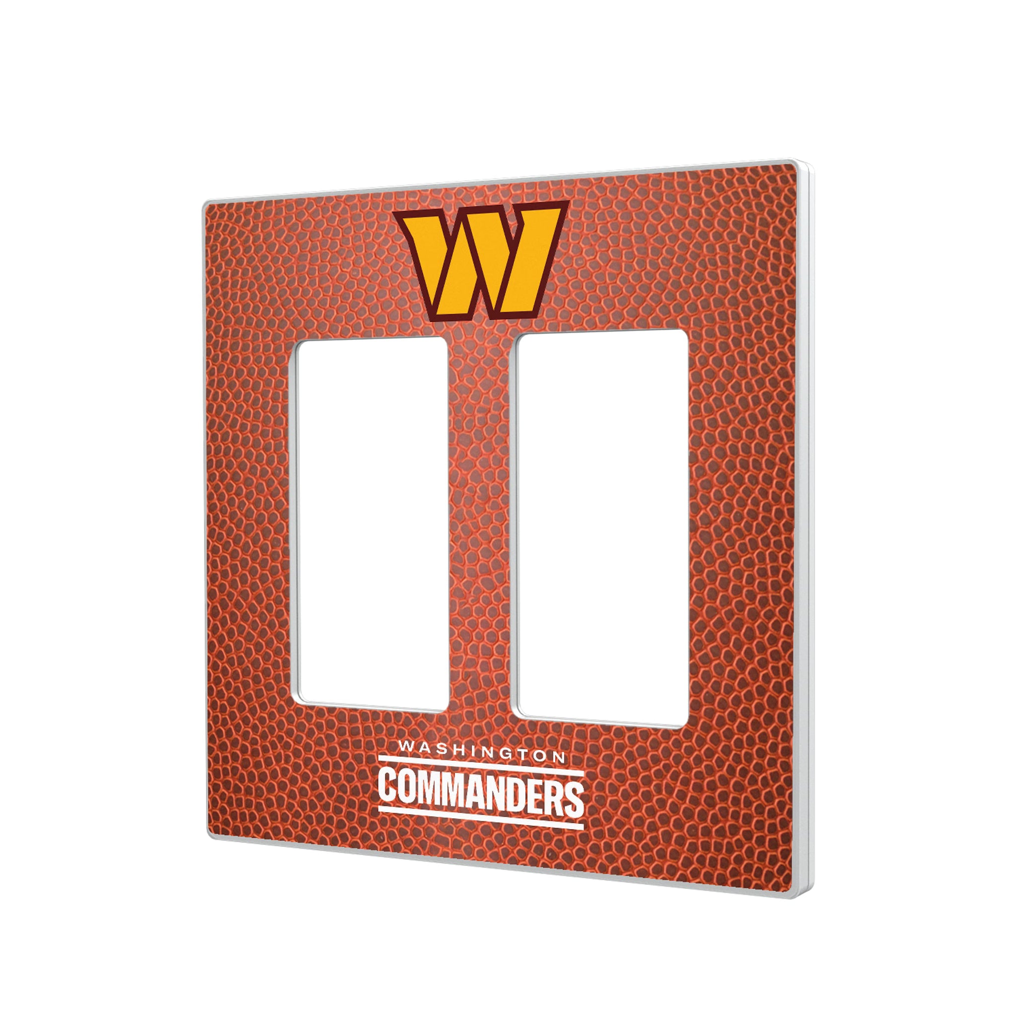 Washington Commanders Football Hidden-Screw Light Switch Plate#Style_Double Rocker