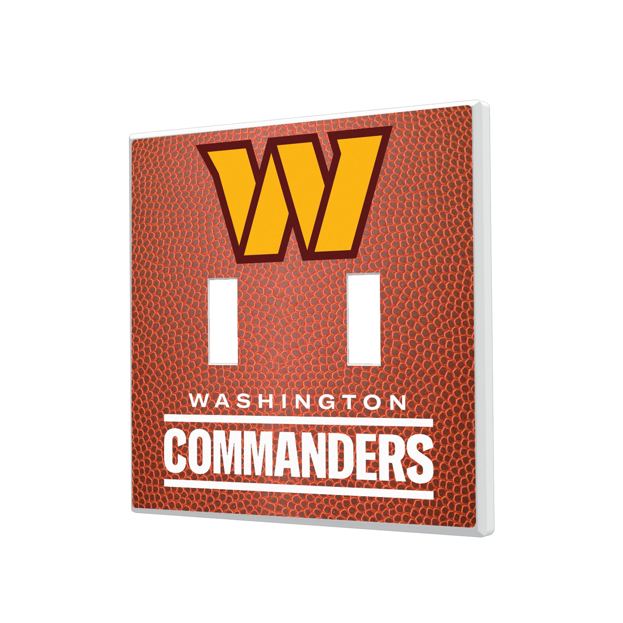 Washington Commanders Football Hidden-Screw Light Switch Plate#Style_Double Toggle