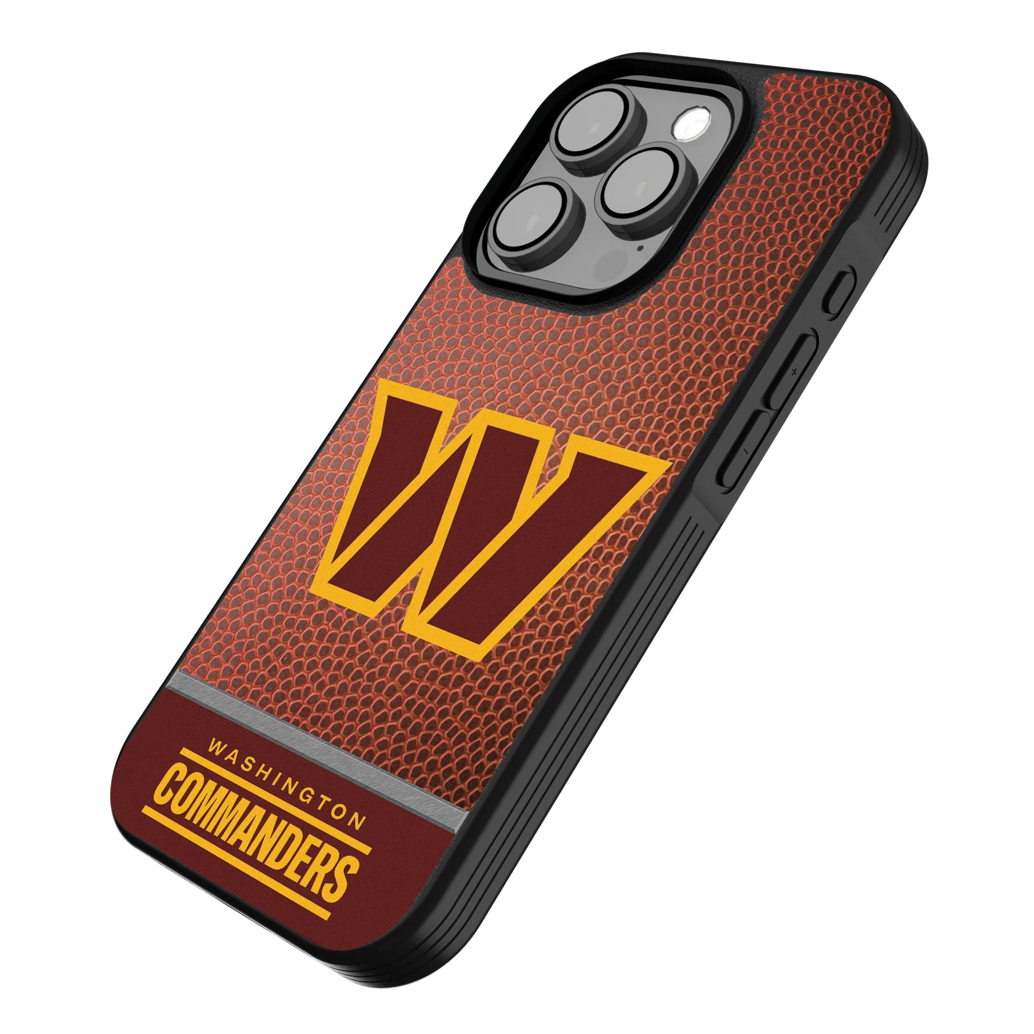 Washington Commanders Football Wordmark iPhone Bump Phone Case for Apple iPhone - Isometric View