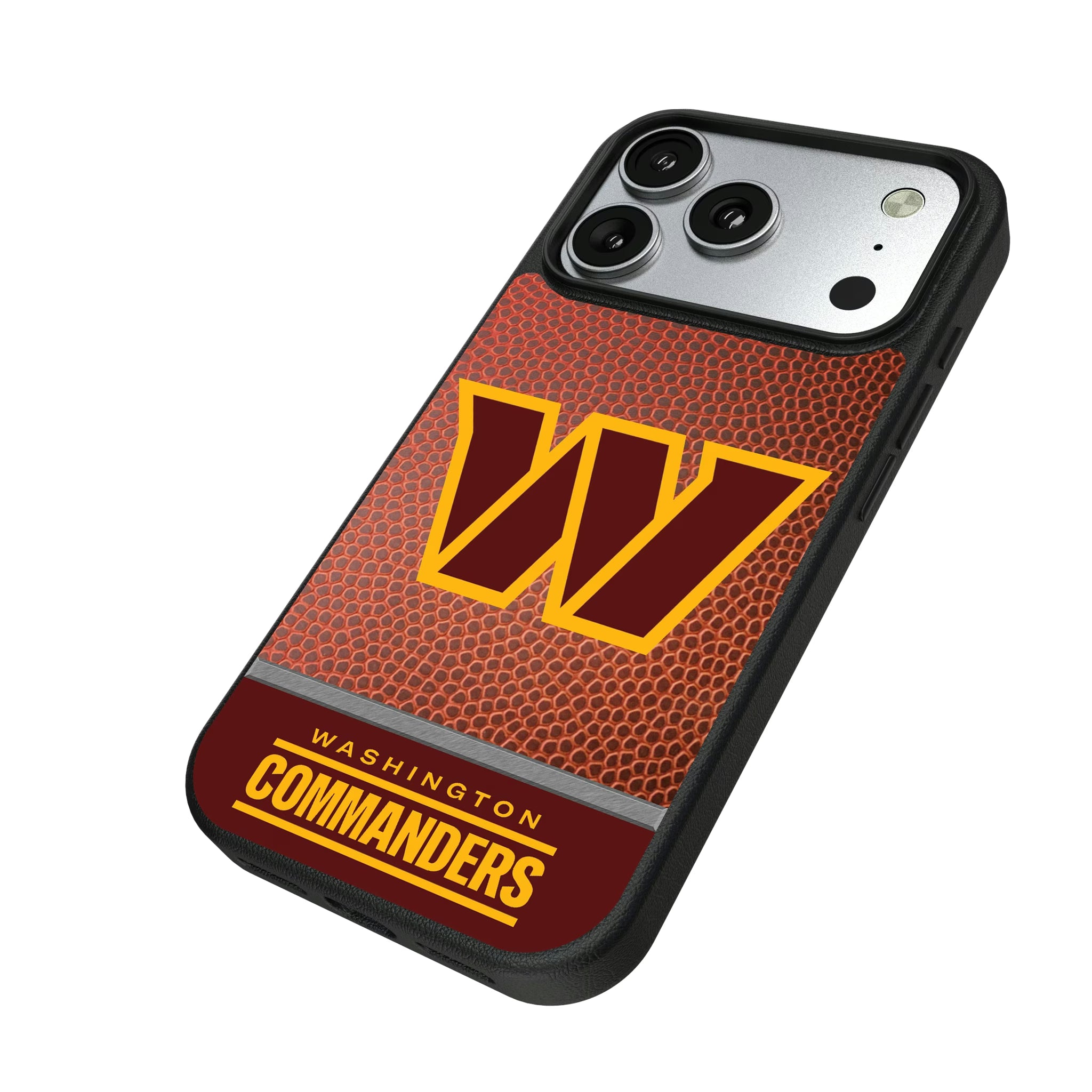 Washington Commanders Football Wordmark iPhone MagSafe Compatible Phone Case for Apple iPhone - Isometric View#Device_iPhone 17 Pro