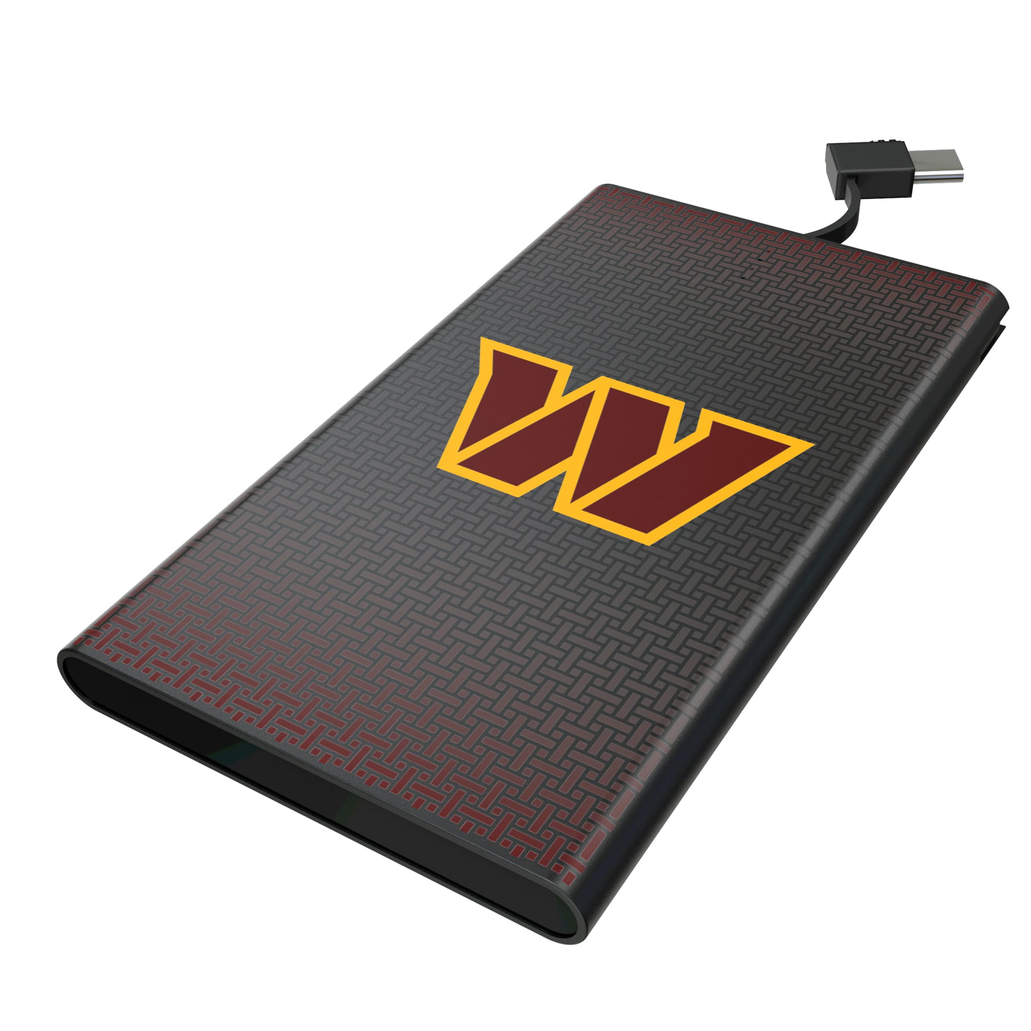 Washington Commanders Linen 5000mAh Flat Powerbank