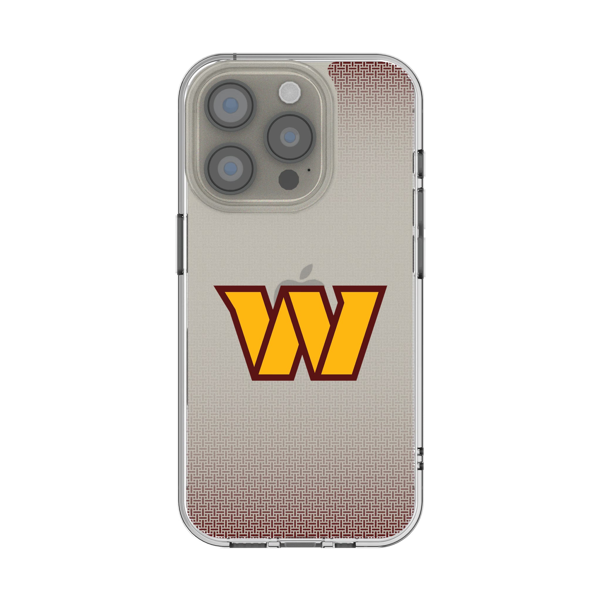 Washington Commanders Linen iPhone Clear Phone Case for Apple iPhone
