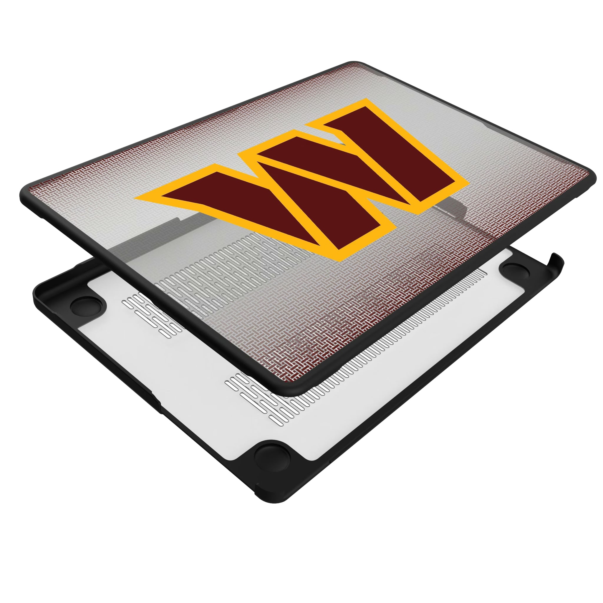 Washington Commanders Linen MacBook Laptop Case for Apple MacBook - Isometric View#Device_MacBook Pro (14-inch, 2021) / MacBook Pro (14-inch, 2023) / MacBook Pro (14-inch, 2024)