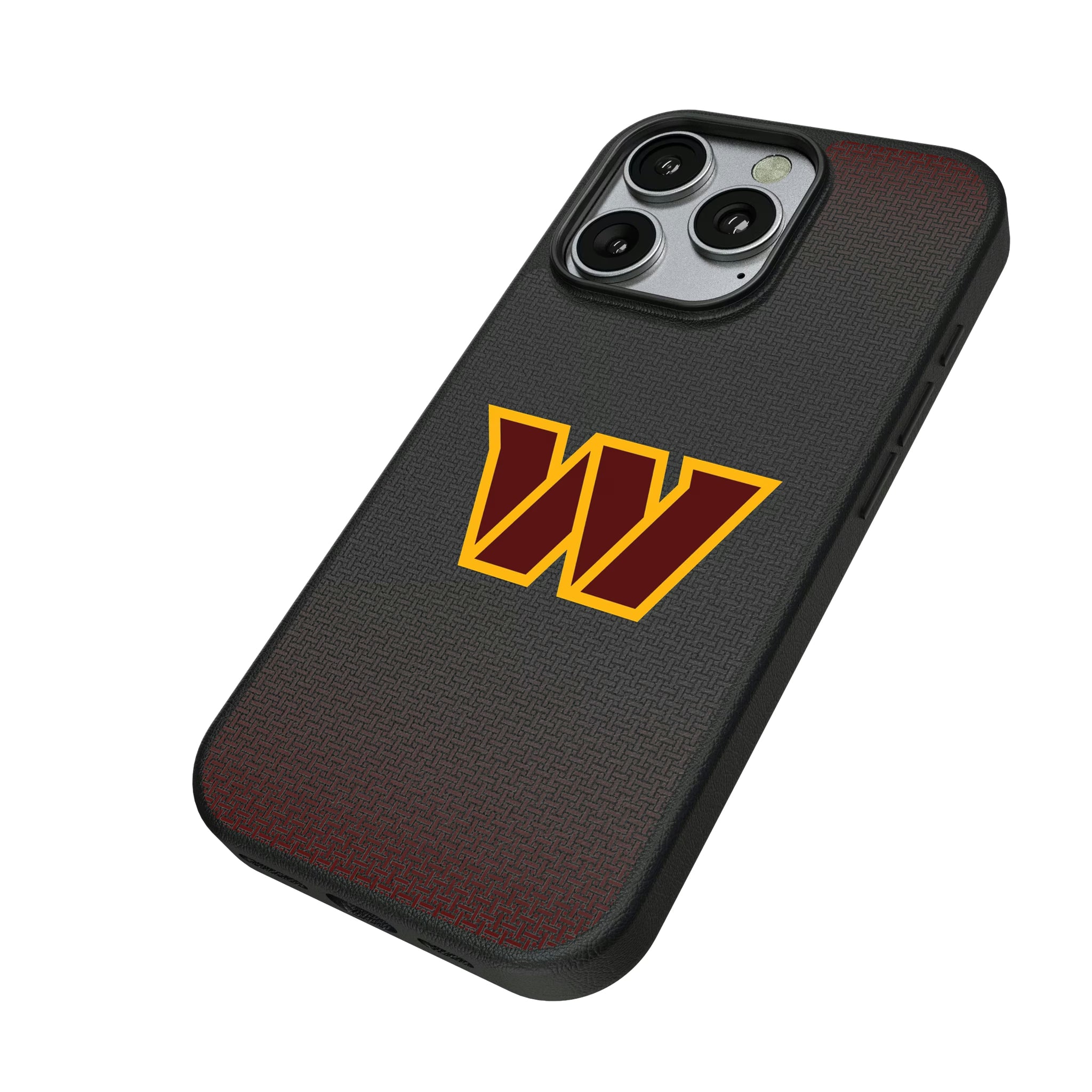 Washington Commanders Linen iPhone MagSafe Compatible Phone Case for Apple iPhone - Isometric View