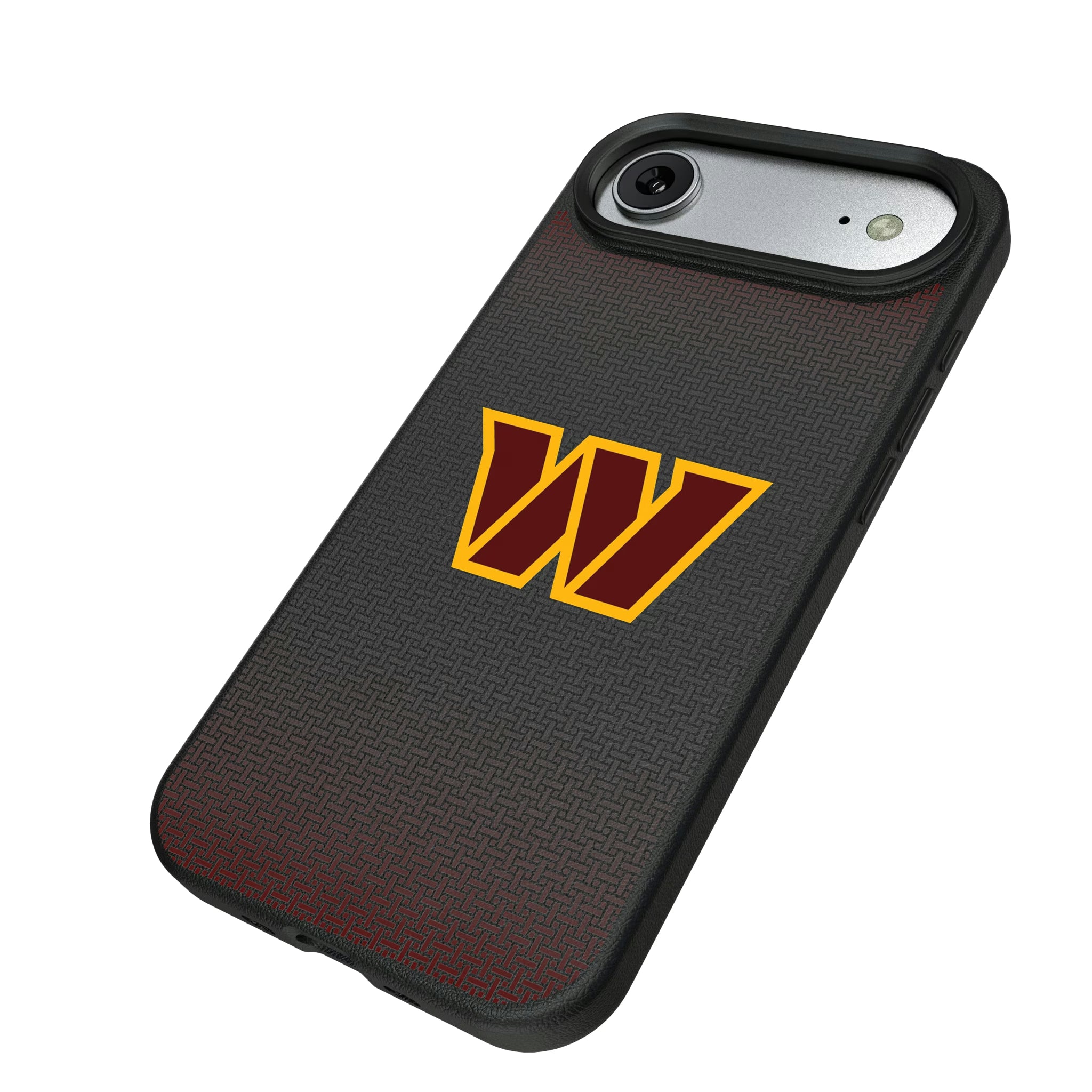Washington Commanders Linen iPhone MagSafe Compatible Phone Case for Apple iPhone - Isometric View#Device_iPhone Air