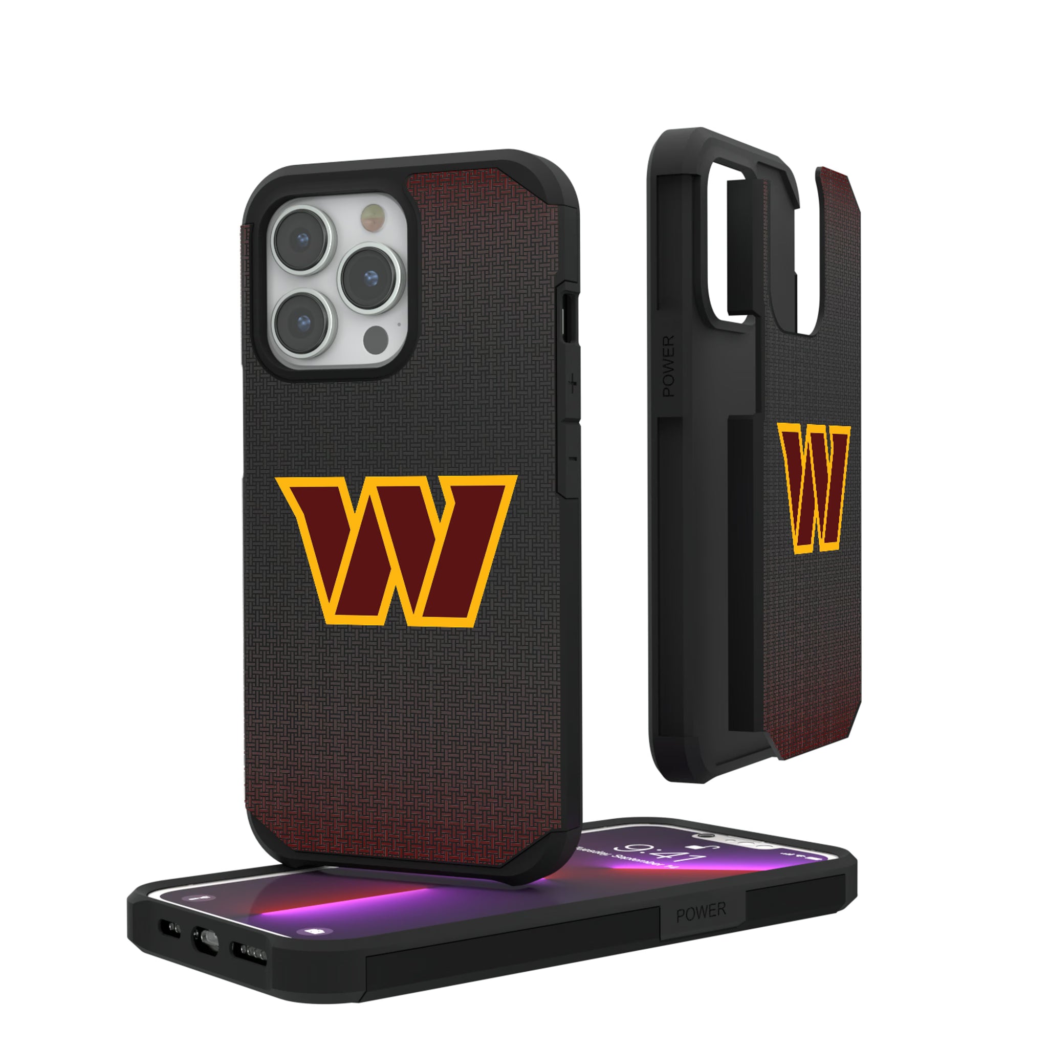 Washington Commanders Linen iPhone Rugged Phone Case for Apple iPhone#Device_iPhone 13 Pro