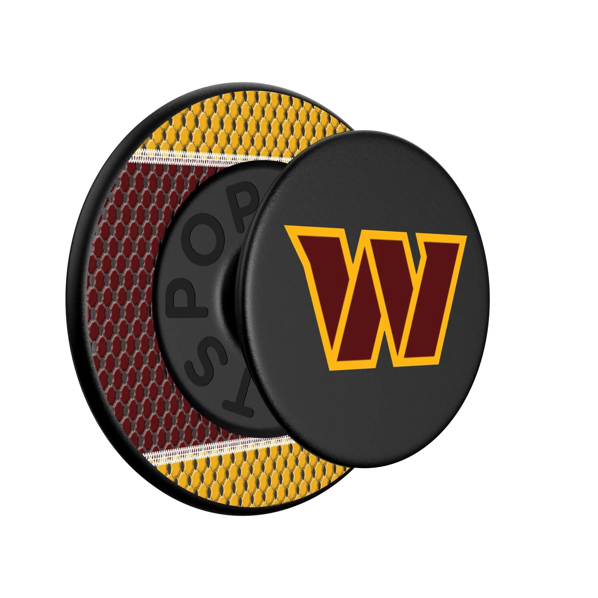 Washington Commanders Mesh Popsockets Round Magnetic - Isometric View