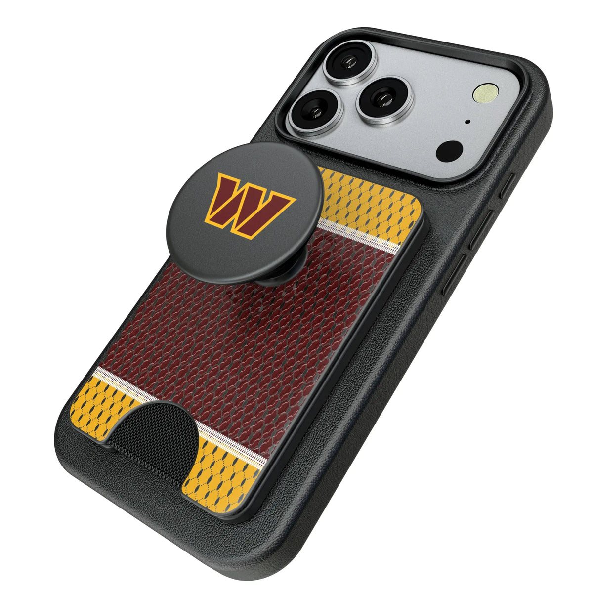 Washington Commanders Mesh Popsockets Wallet Magnetic - Isometric View