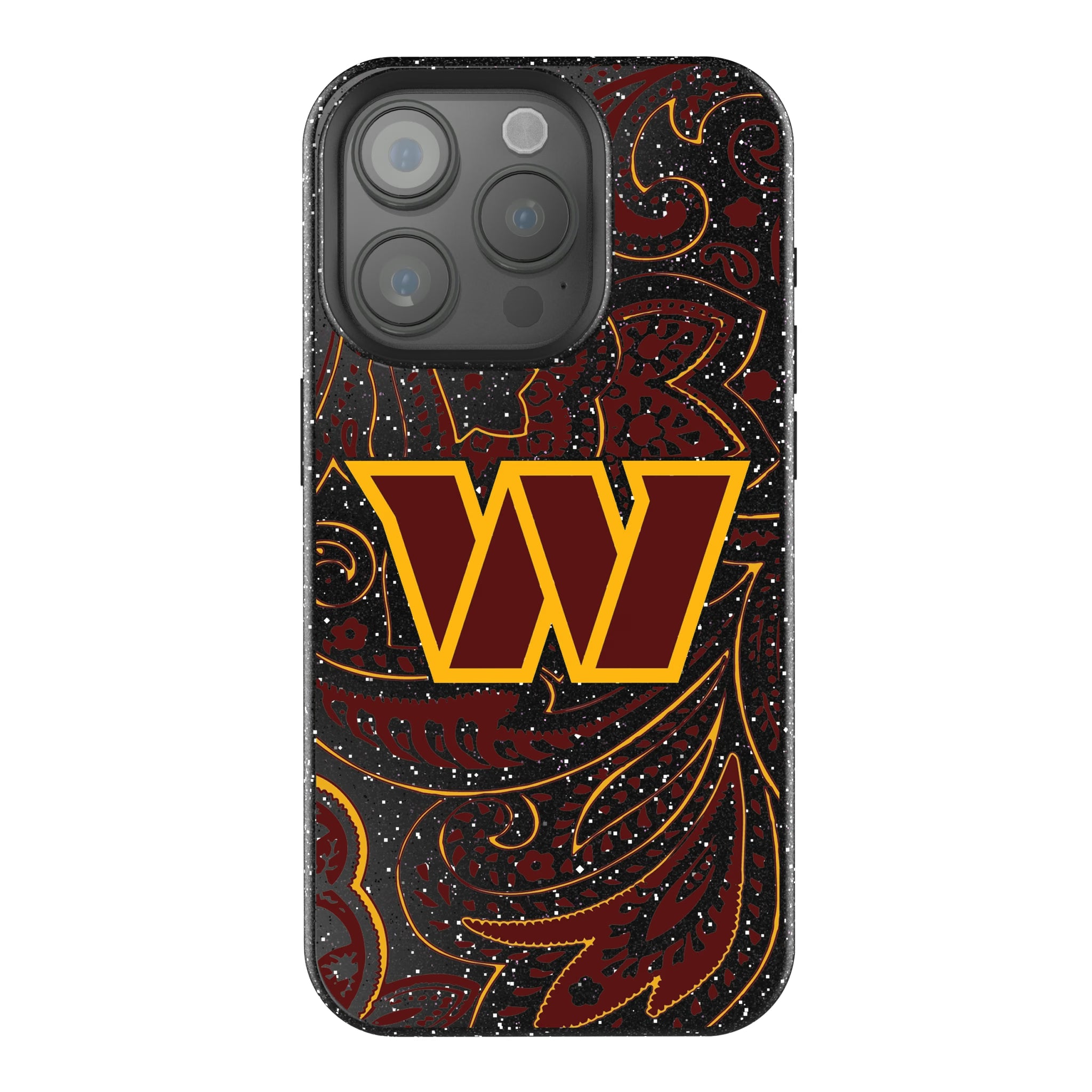 Washington Commanders Paisley iPhone Bling Phone Case for Apple iPhone