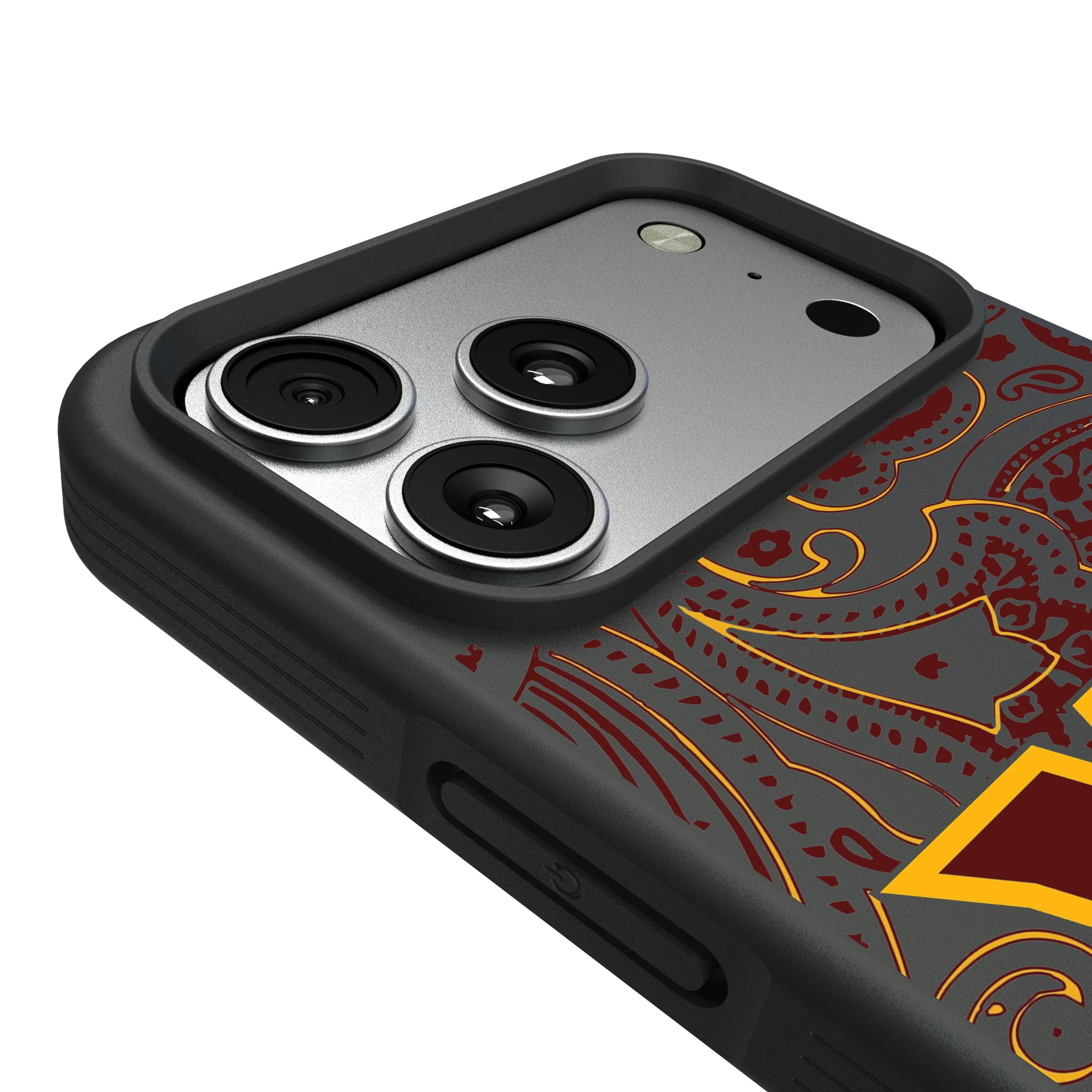 Washington Commanders Paisley iPhone Bump Phone Case for Apple iPhone - Detail#Device_iPhone 17 Pro Max