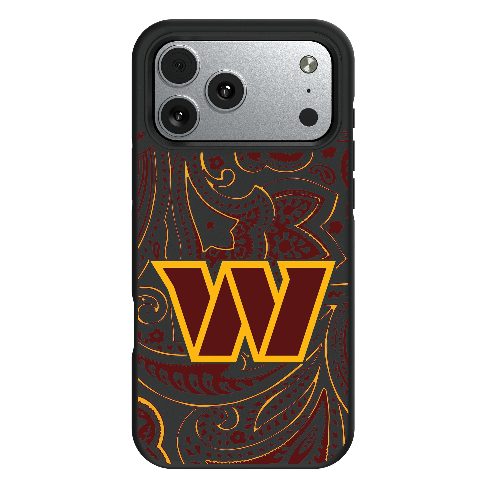Washington Commanders Paisley iPhone Bump Phone Case for Apple iPhone#Device_iPhone 17 Pro Max