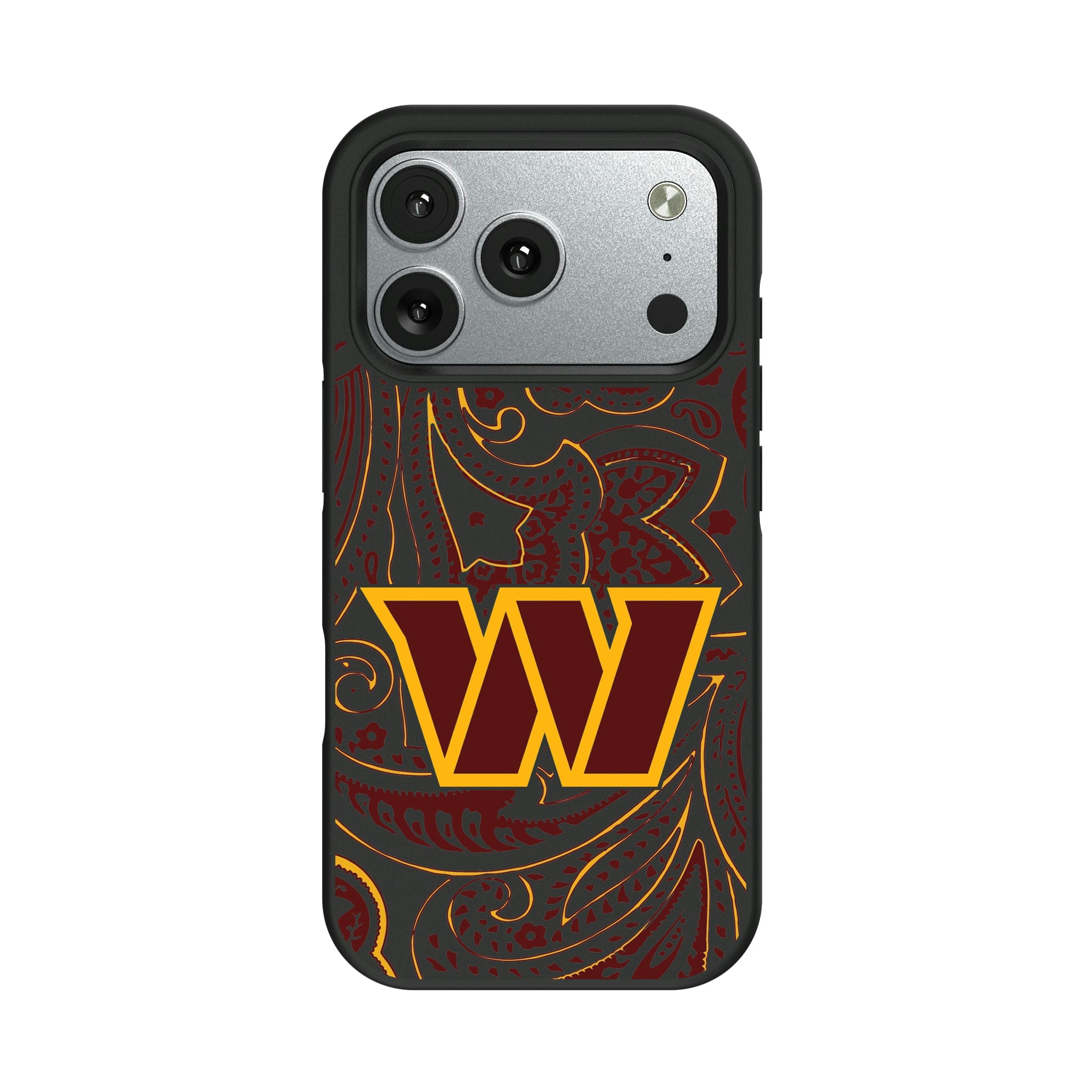 Washington Commanders Paisley iPhone Bump Phone Case for Apple iPhone#Device_iPhone 17 Pro