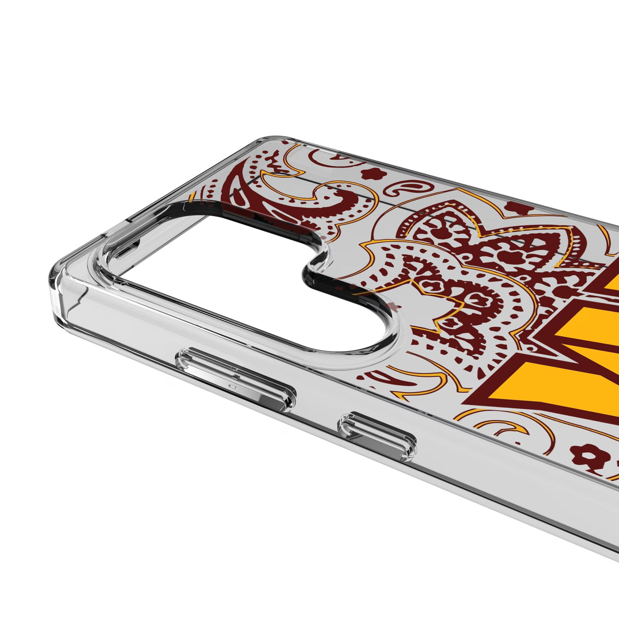 Washington Commanders Paisley Galaxy Clear Phone Case for Samsung Galaxy - Detail