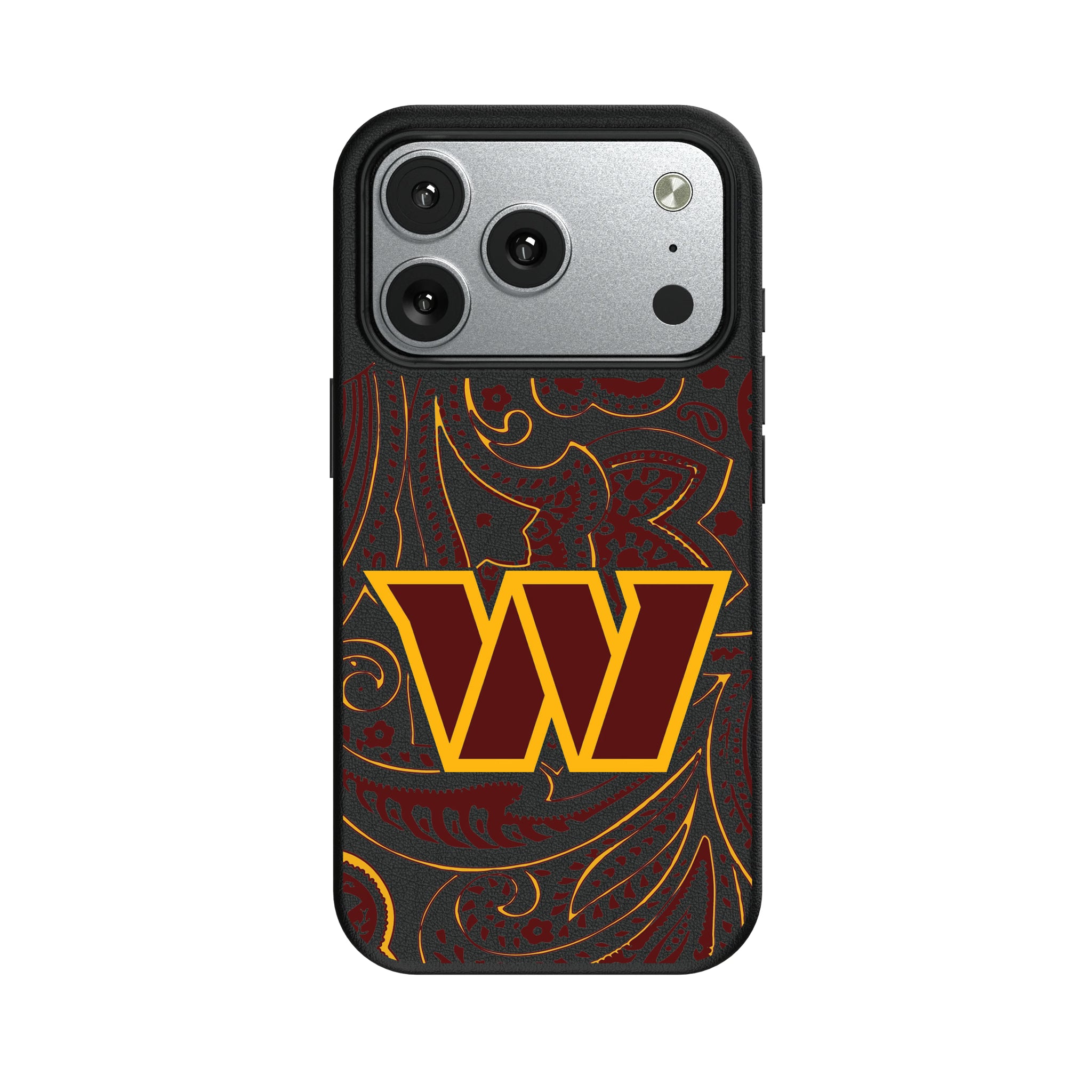 Washington Commanders Paisley iPhone MagSafe Compatible Phone Case for Apple iPhone#Device_iPhone 17 Pro