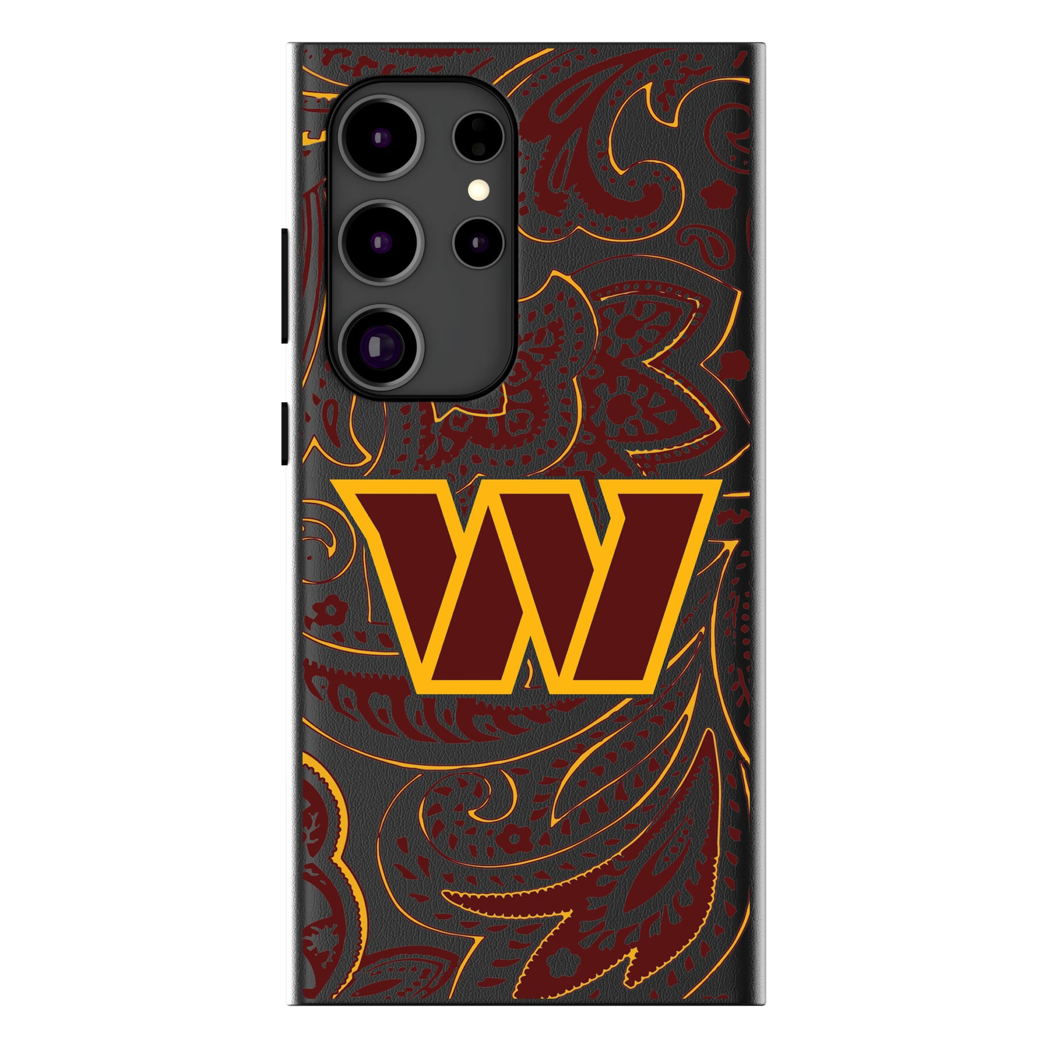 Washington Commanders Paisley Galaxy MagSafe Compatible Phone Case for Samsung Galaxy