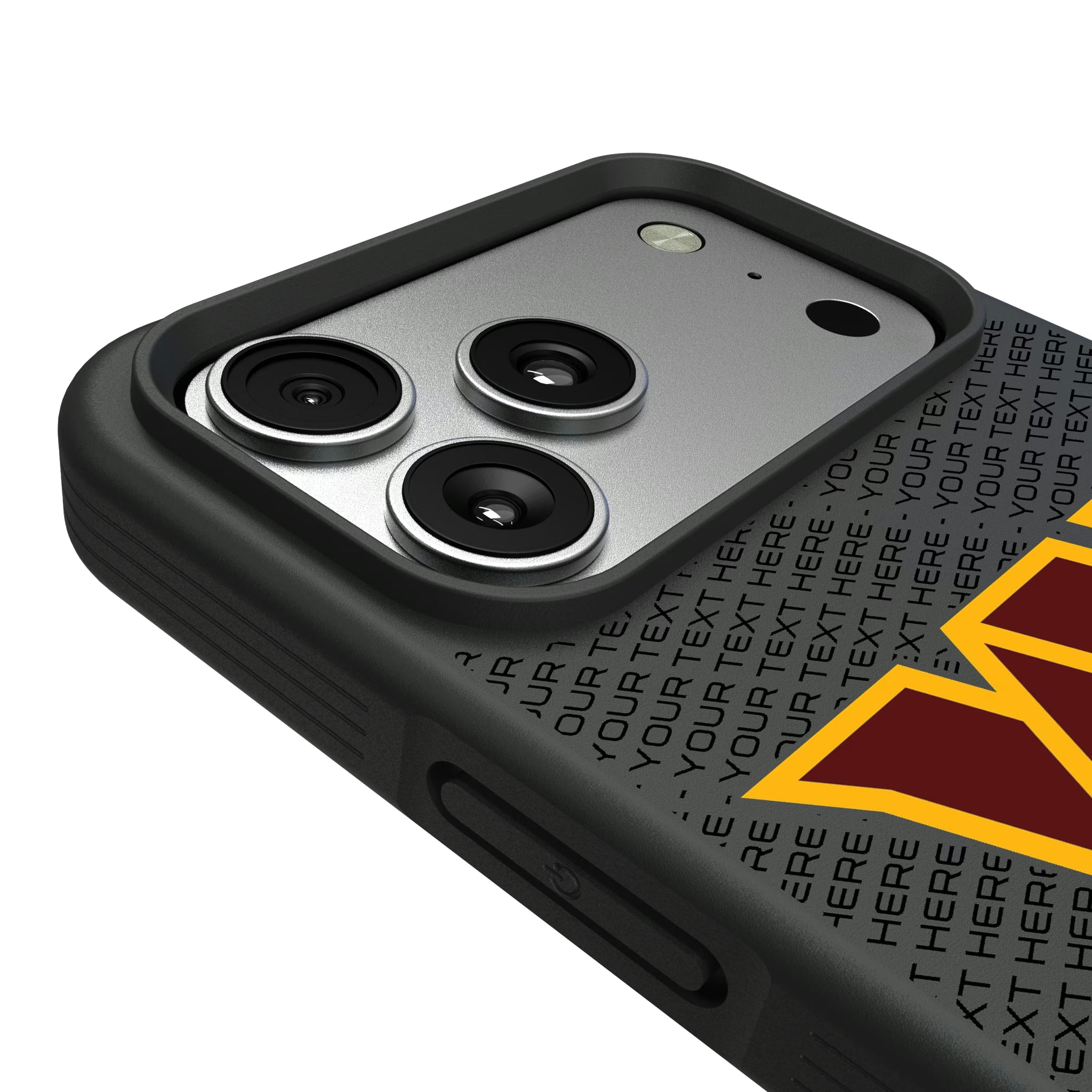 Washington Commanders Personalized EndZone Plus iPhone Bump Phone Case for Apple iPhone - Detail#Device_iPhone 17 Pro Max