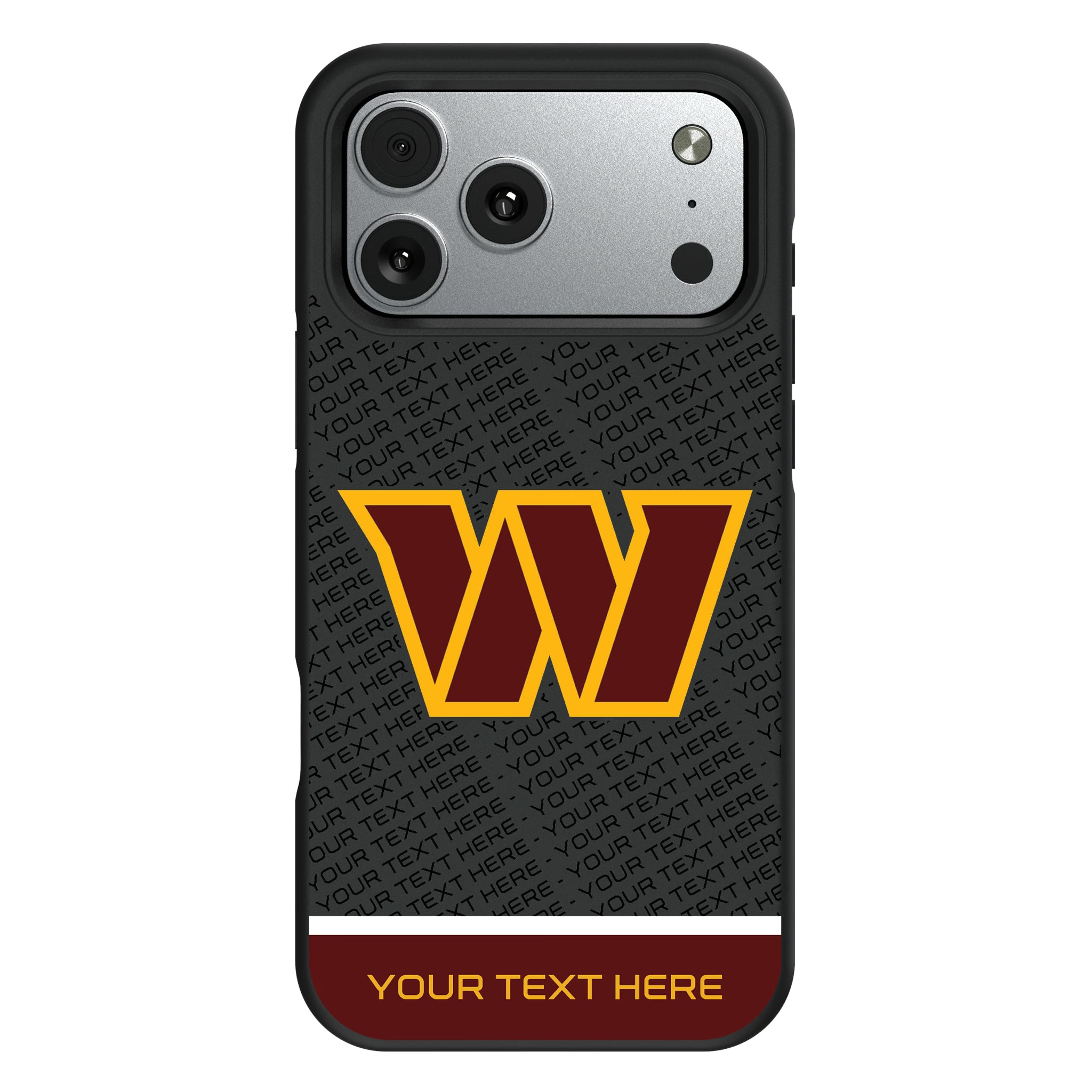 Washington Commanders Personalized EndZone Plus iPhone Bump Phone Case for Apple iPhone#Device_iPhone 17 Pro Max