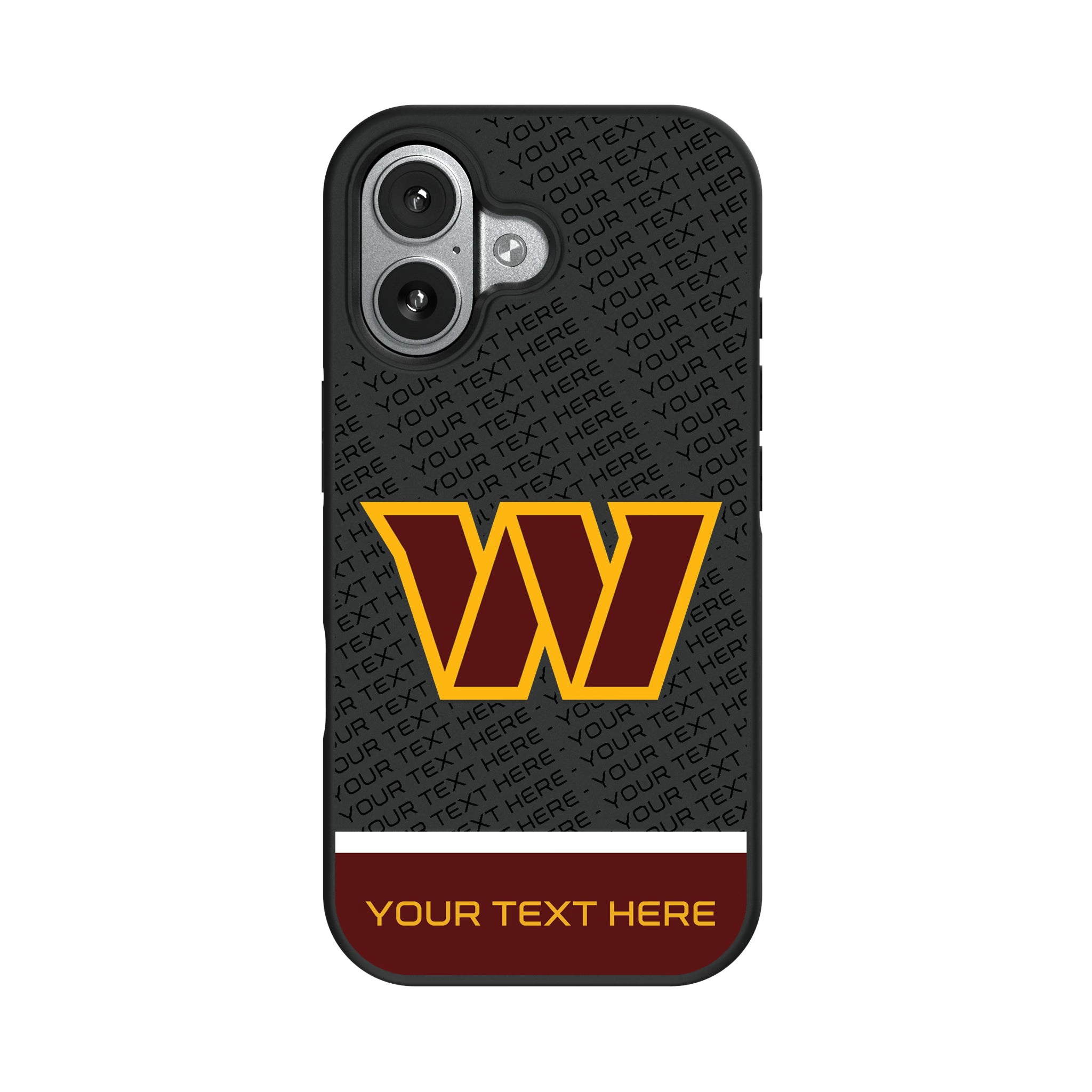 Washington Commanders Personalized EndZone Plus iPhone Bump Phone Case for Apple iPhone#Device_iPhone 17