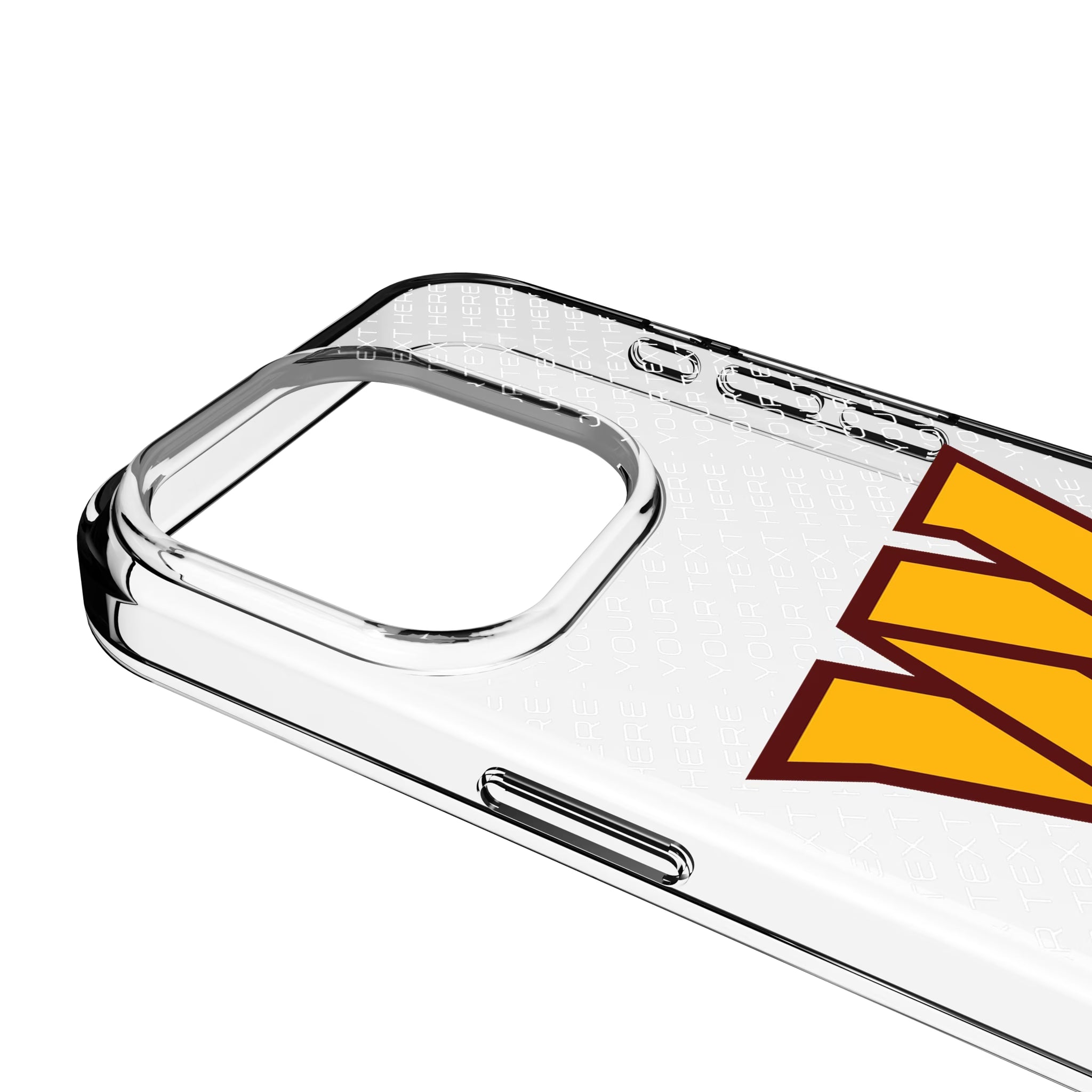 Washington Commanders Personalized EndZone Plus iPhone Clear Phone Case for Apple iPhone - Detail