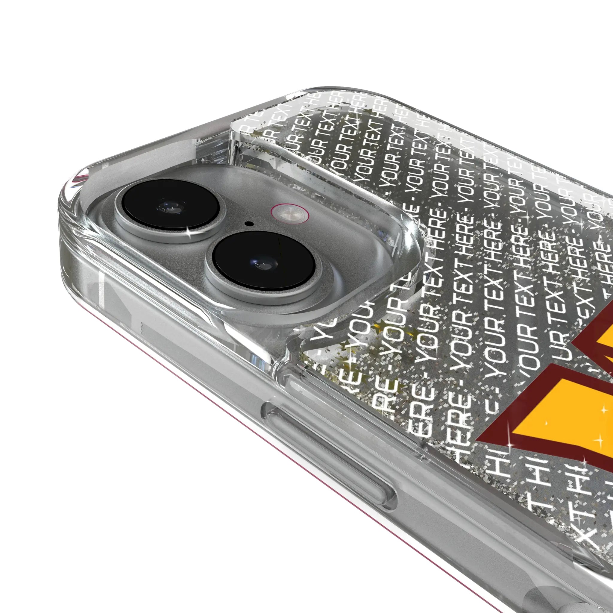 Washington Commanders Personalized EndZone Plus iPhone Glitter Phone Case for Apple iPhone - Detail