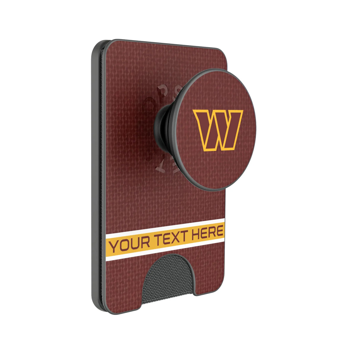 Washington Commanders Personalized Endzone Solid Popsockets Wallet Magnetic