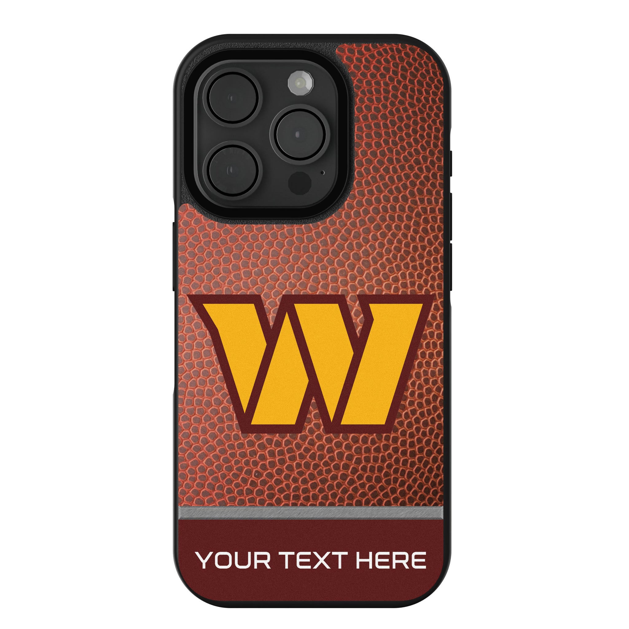 Washington Commanders Personalized Football iPhone Bump Phone Case for Apple iPhone