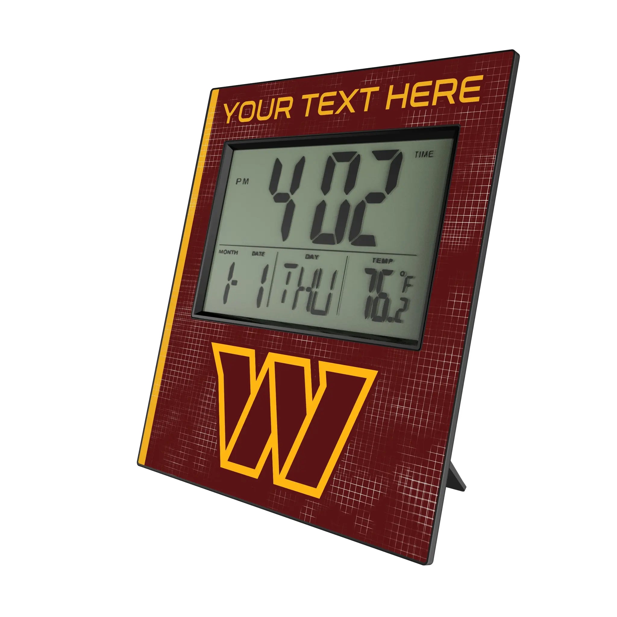 Washington Commanders Personalized Hatch Wall Clock